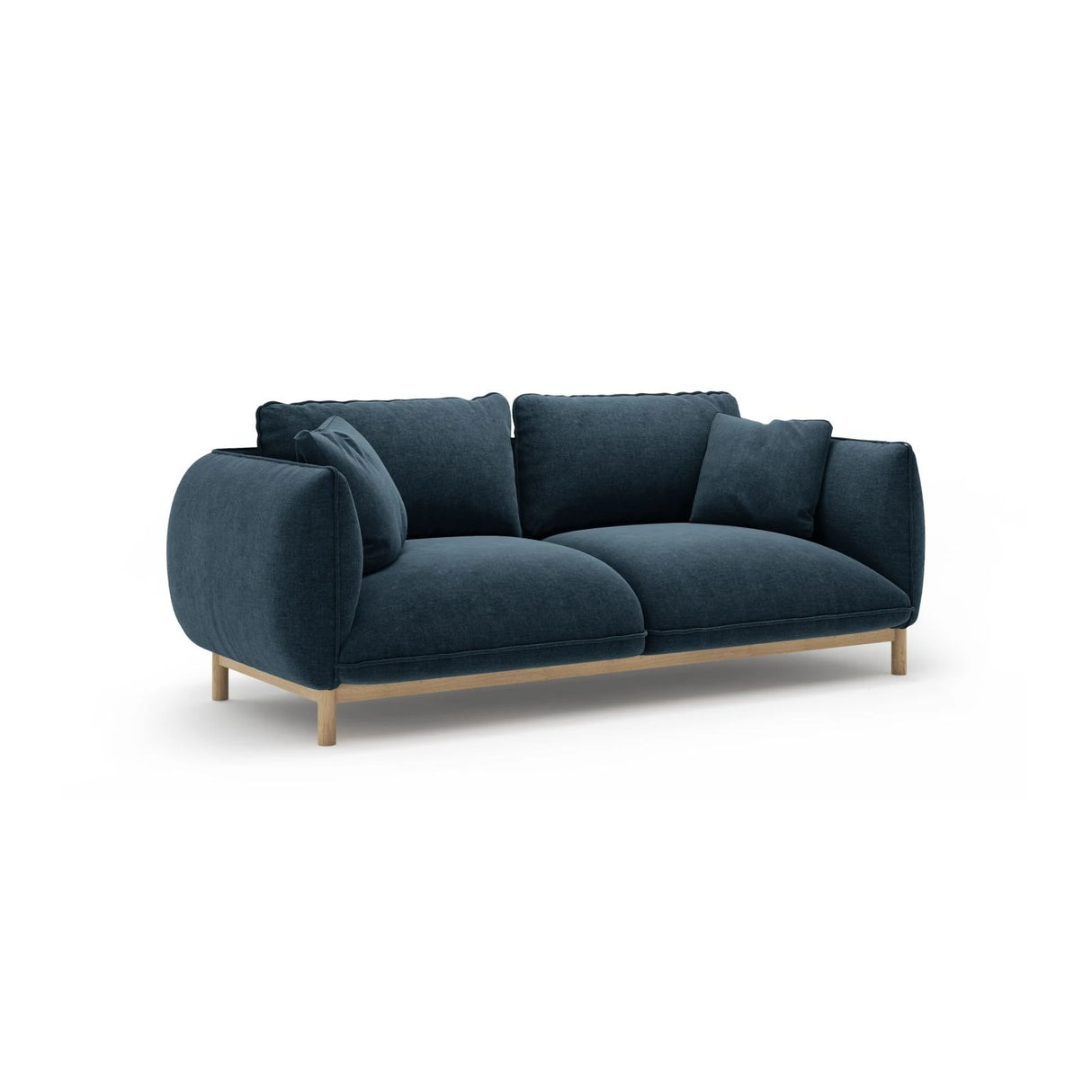 Ada 2-Sitzer Sofa aus Strukturierter Stoff (Wind 77) in Marineblau, 178x101 cm – Bild 3