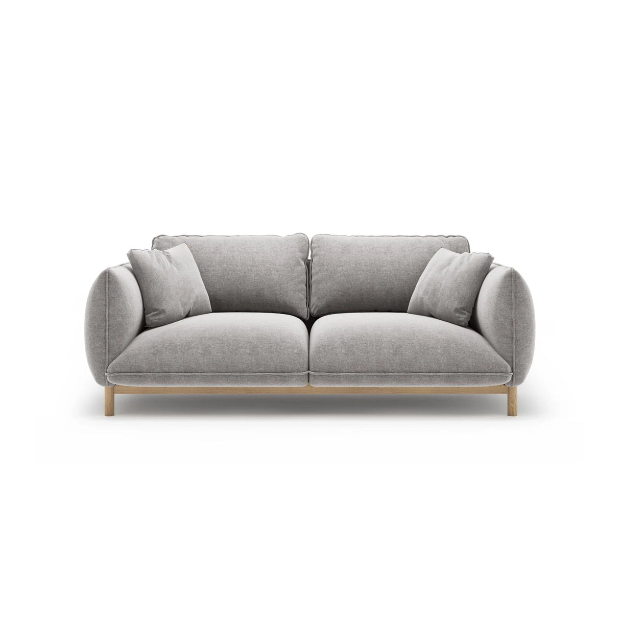 Ada 2-Sitzer Sofa aus Strukturierter Stoff (Wind 84) in Hellgrau, 178x101 cm – Bild 1