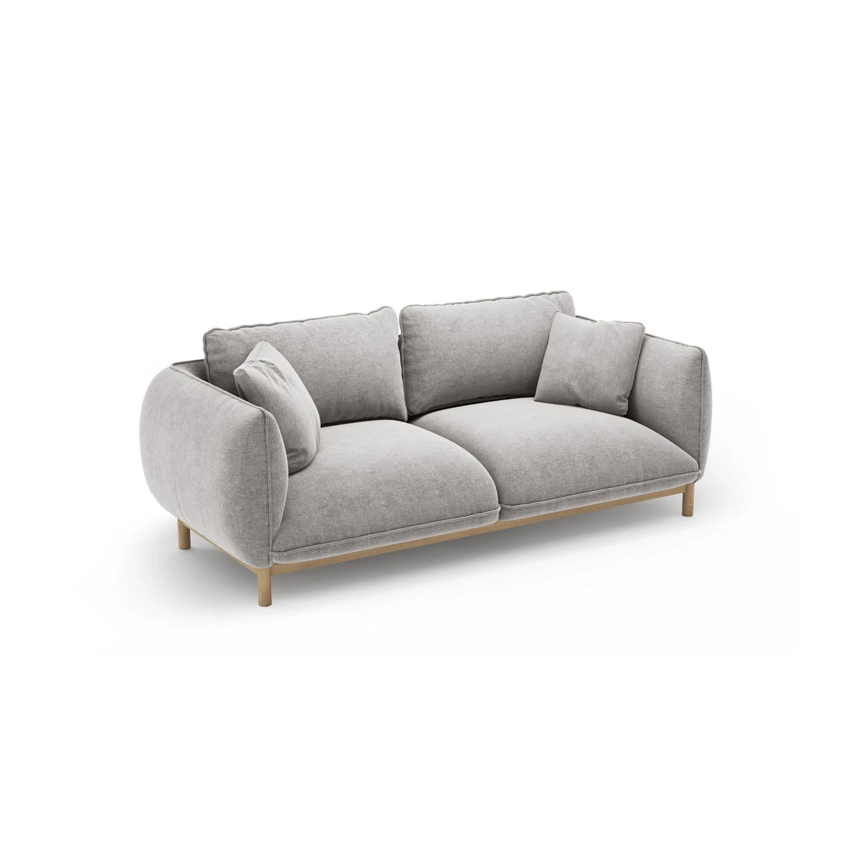 Ada 2-Sitzer Sofa aus Strukturierter Stoff (Wind 84) in Hellgrau, 178x101 cm – Bild 5