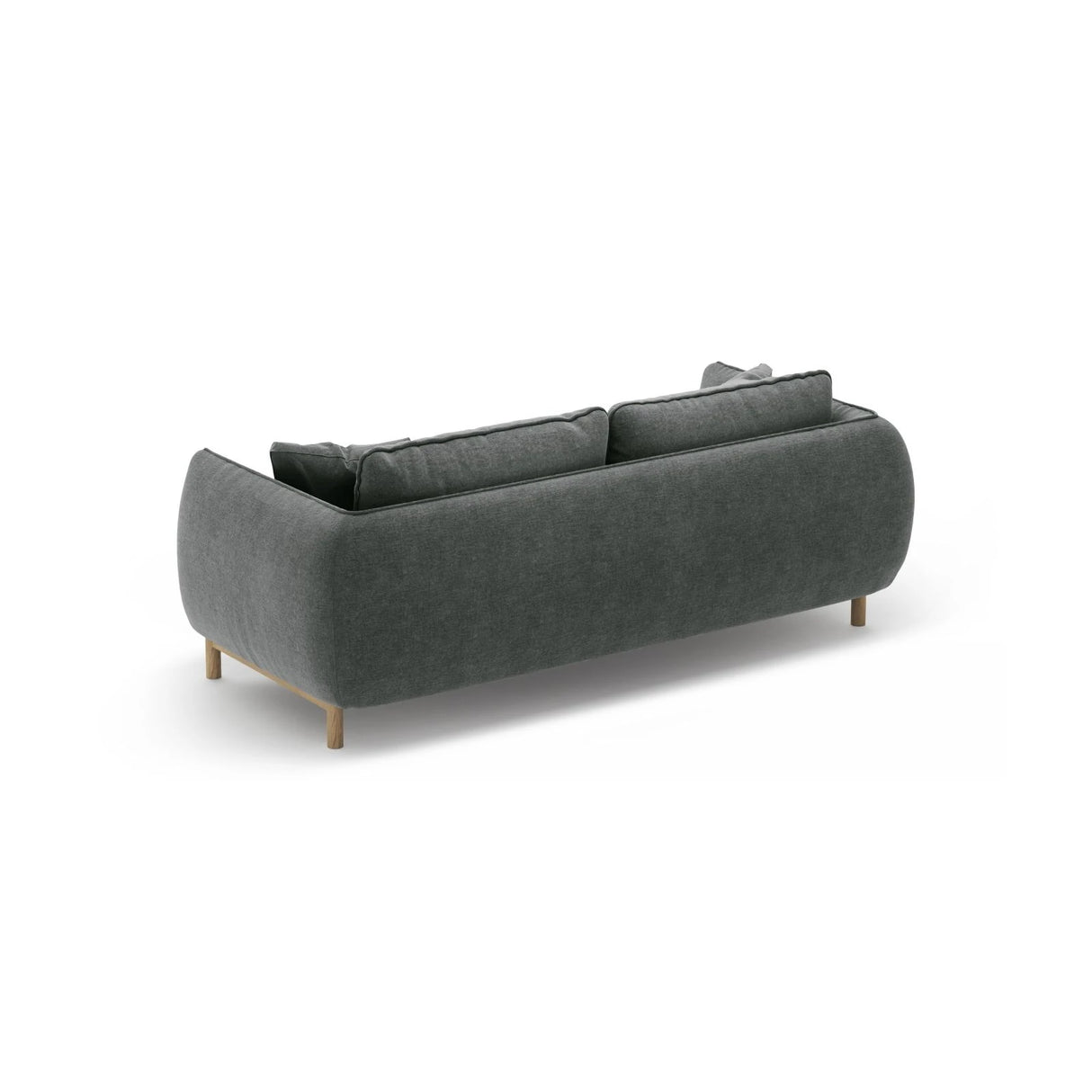 Ada 2-Sitzer Sofa aus Strukturierter Stoff (Wind 89) in Dunkelgrau, 178x101 cm – Bild 4