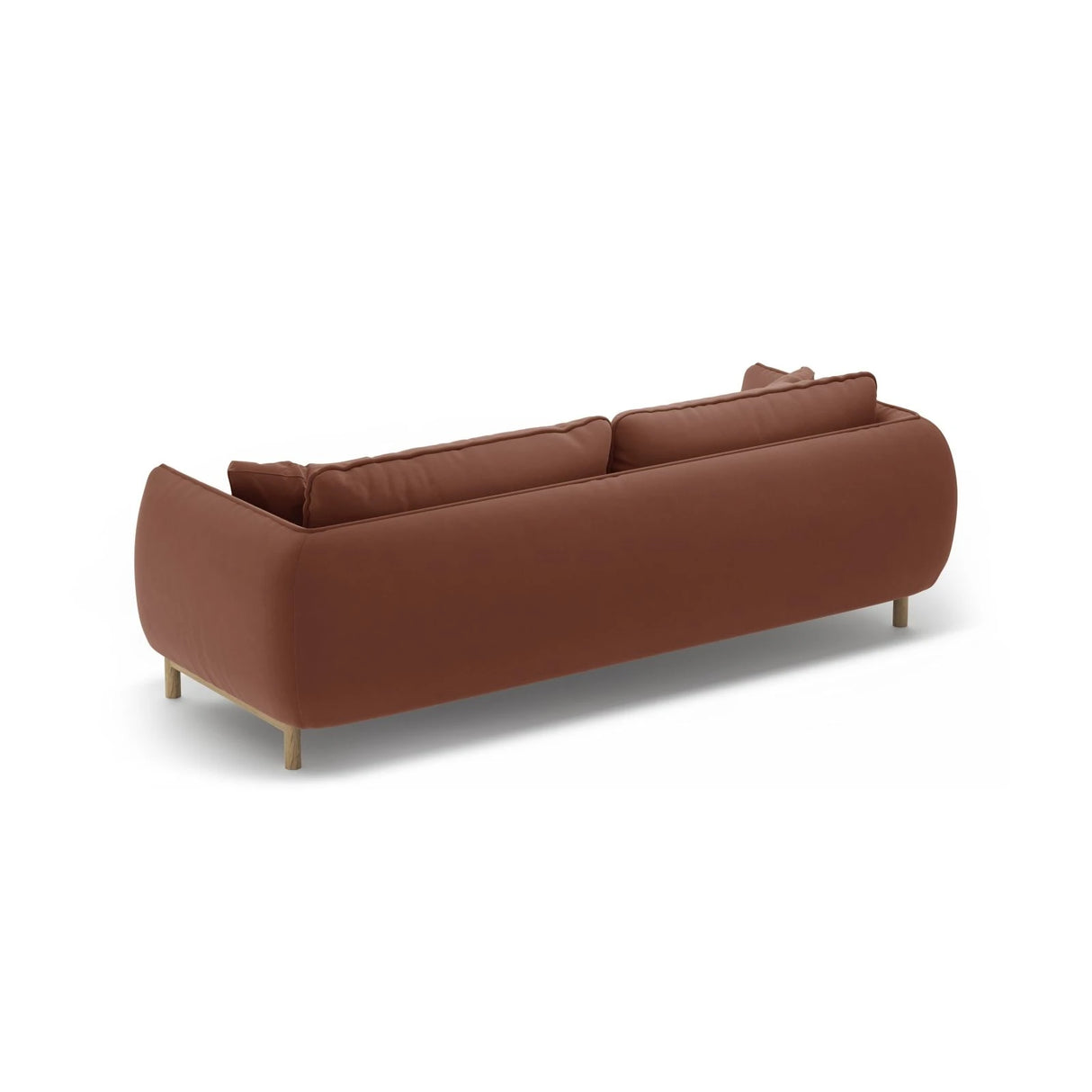 Ada 3-Sitzer Sofa aus Samt (Casino Cuoio) in Cuoio, 208x101 cm – Bild 4