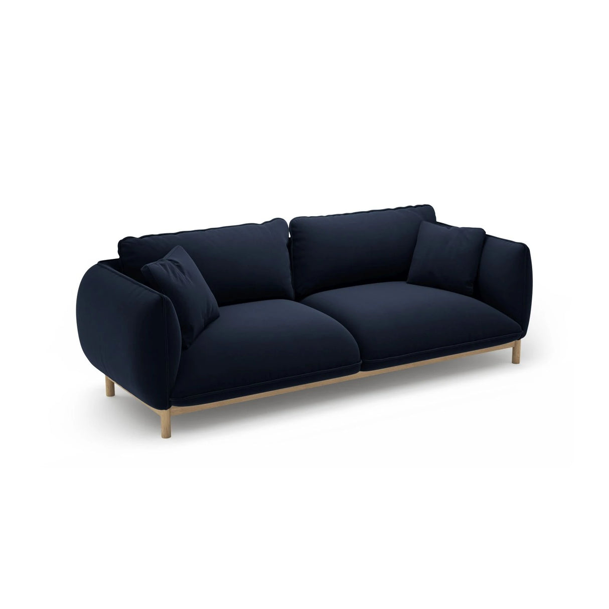 Ada 3-Sitzer Sofa aus Samt (Casino Deep Blue) in Königsblau, 208x101 cm – Bild 5
