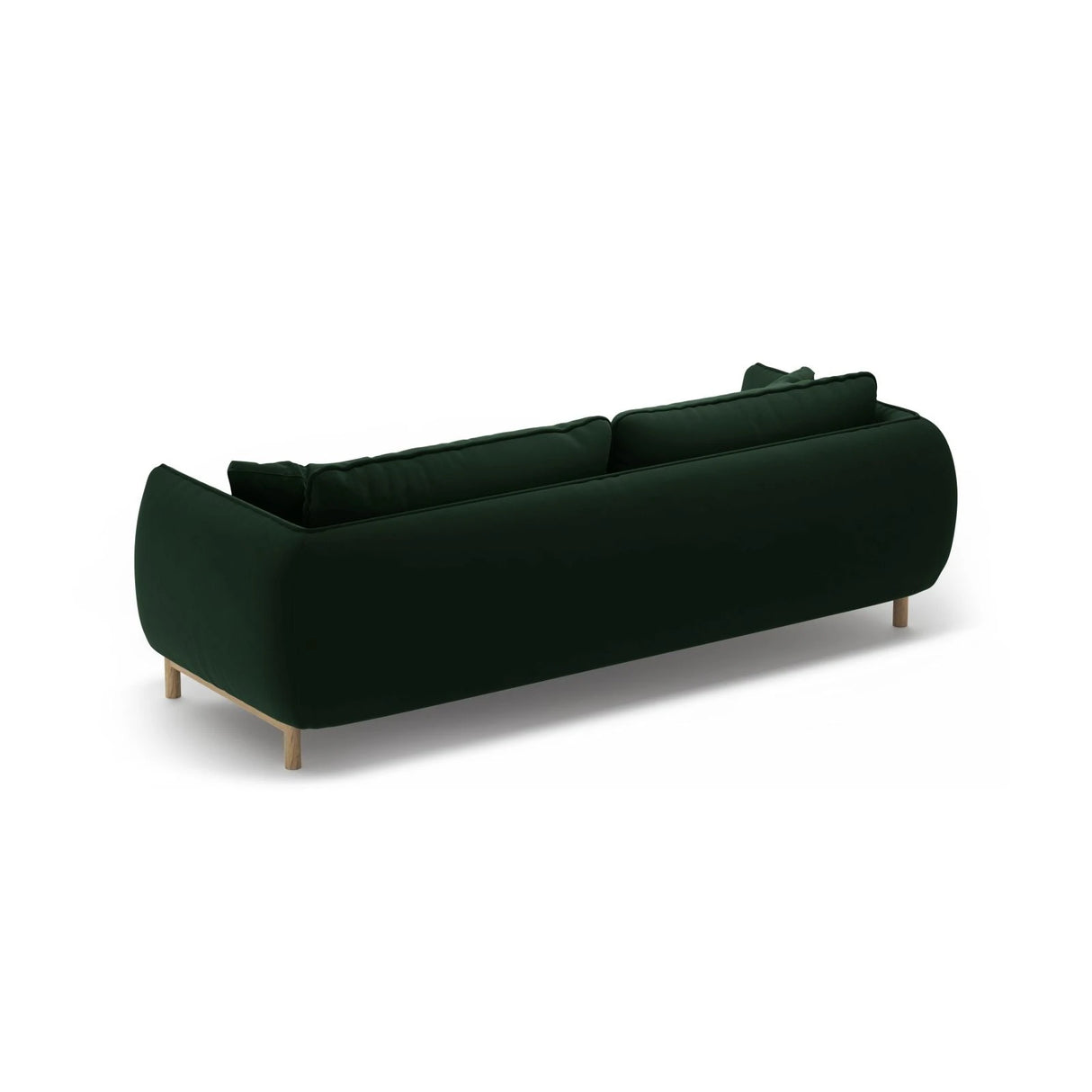 Ada 3-Sitzer Sofa aus Samt (Casino Deep Green) in Flaschengrün, 208x101 cm – Bild 4