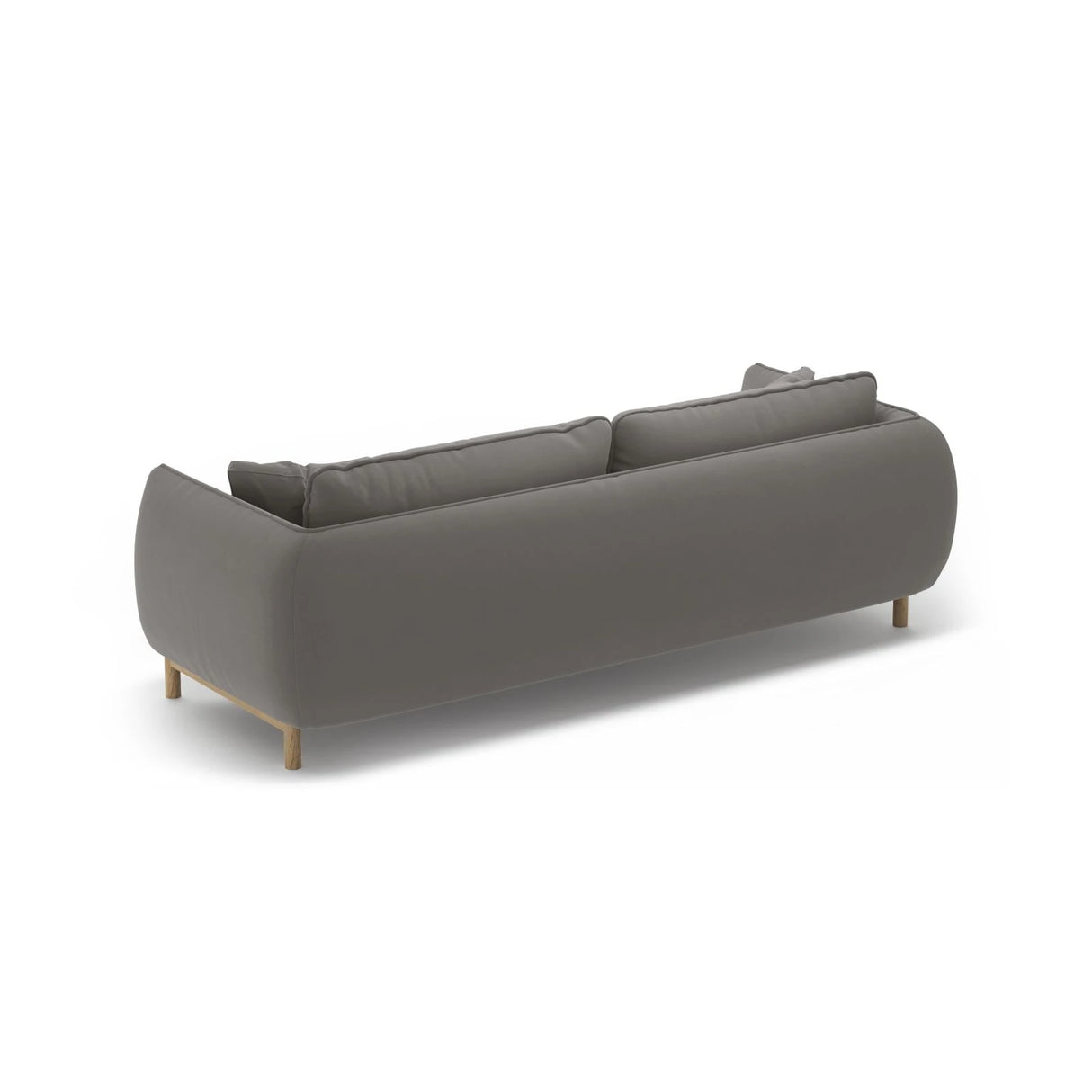 Ada 3-Sitzer Sofa aus Samt (Casino Stone) in Grau, 208x101 cm – Bild 4