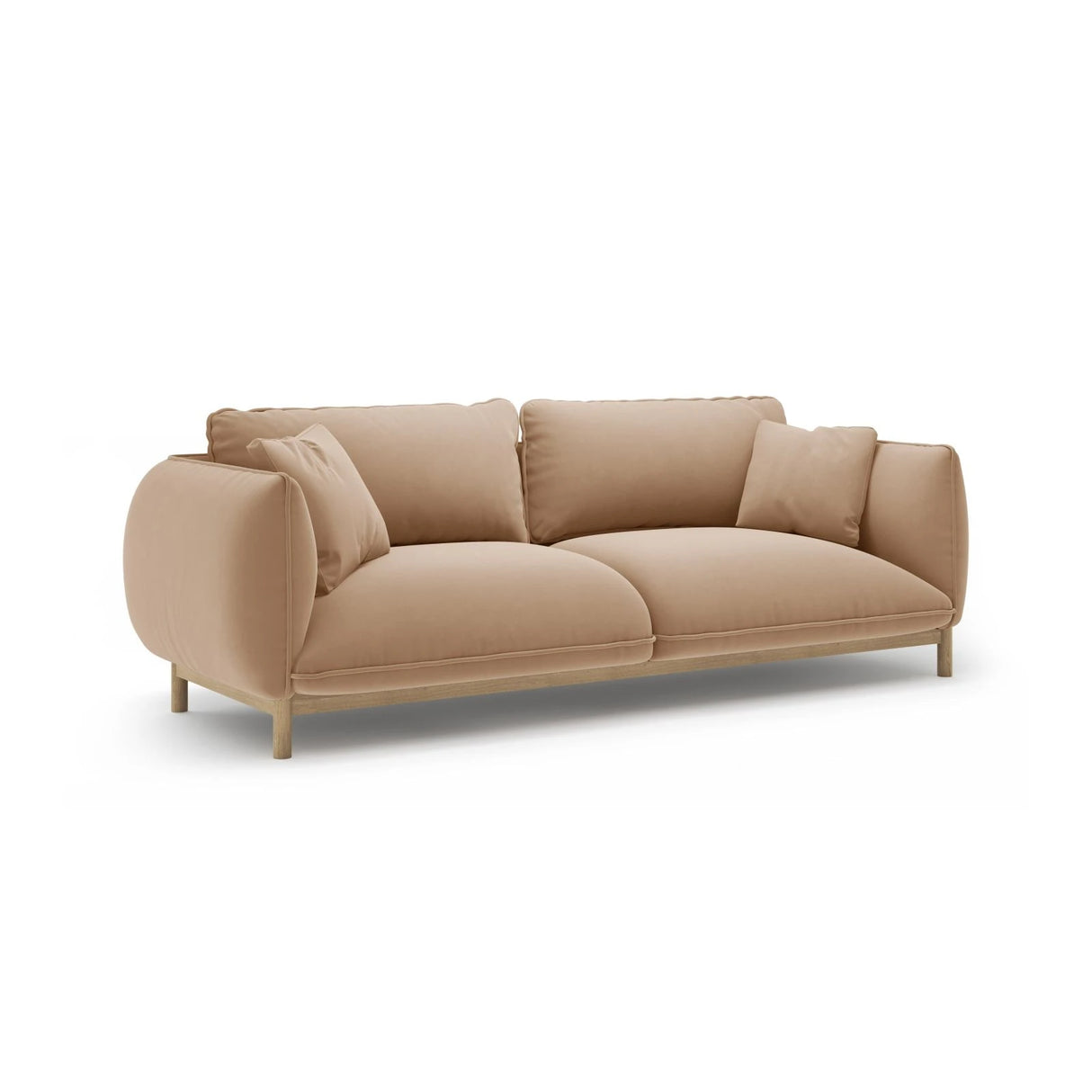 Ada 3-Sitzer Sofa aus Samt oder Strukturstoff, 208x101 cm – Bild 3