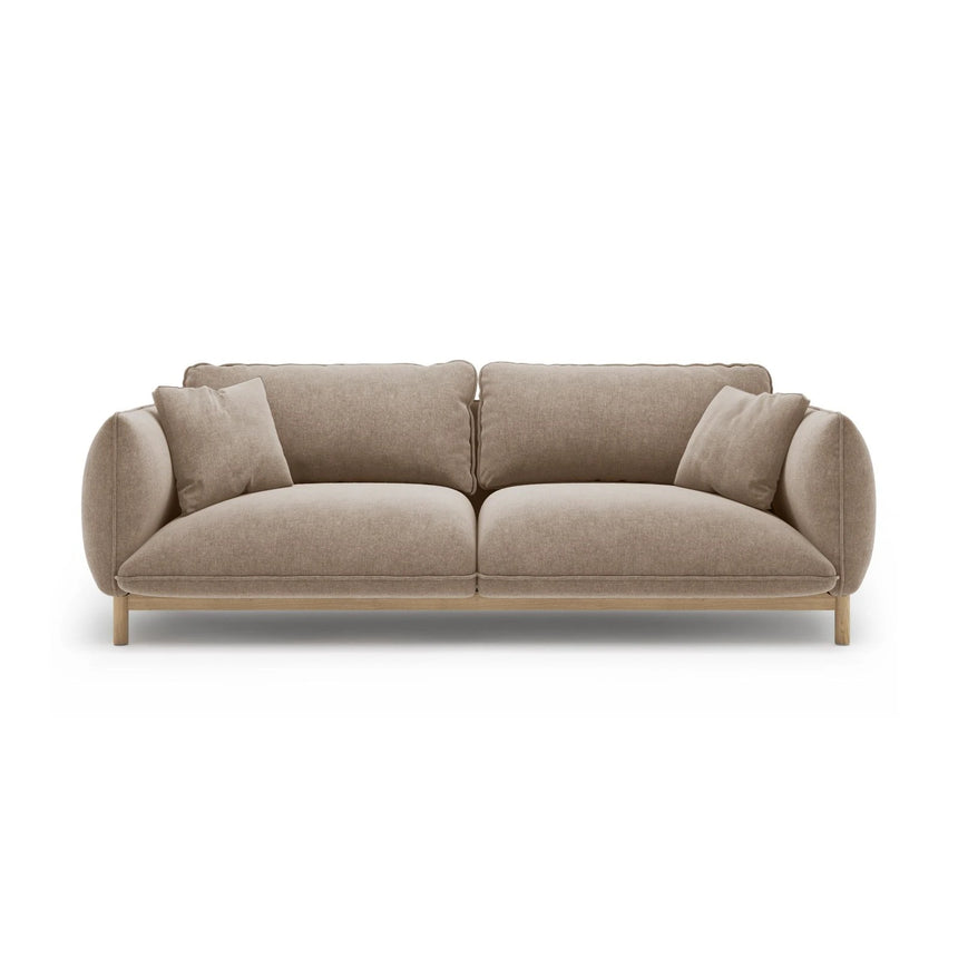 Ada 3-Sitzer Sofa aus Strukturierter Stoff (Wind 11) in Sand, 208x101 cm – Bild 1