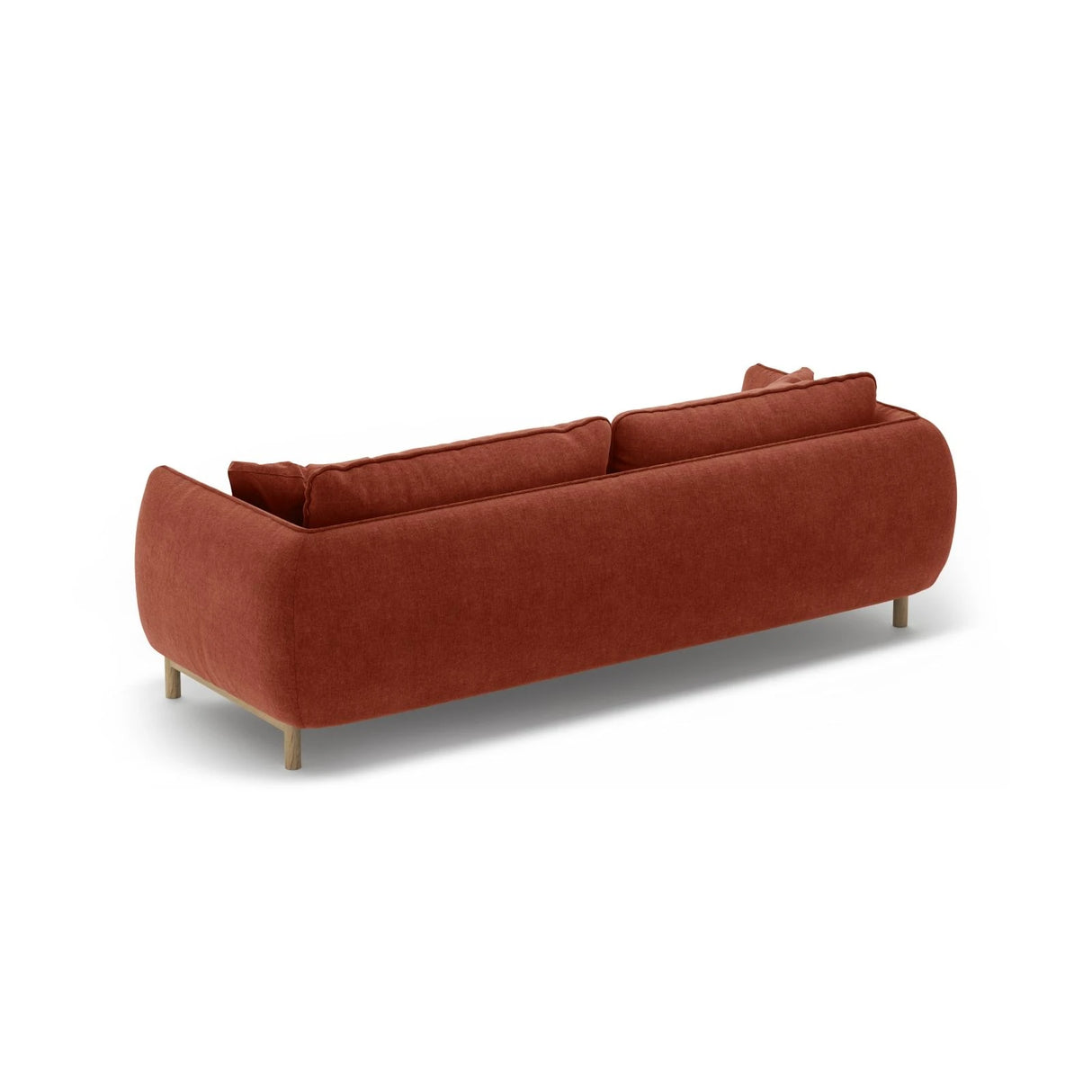 Ada 3-Sitzer Sofa aus Strukturierter Stoff (Wind 52) in Kastanienbraun, 208x101 cm – Bild 4