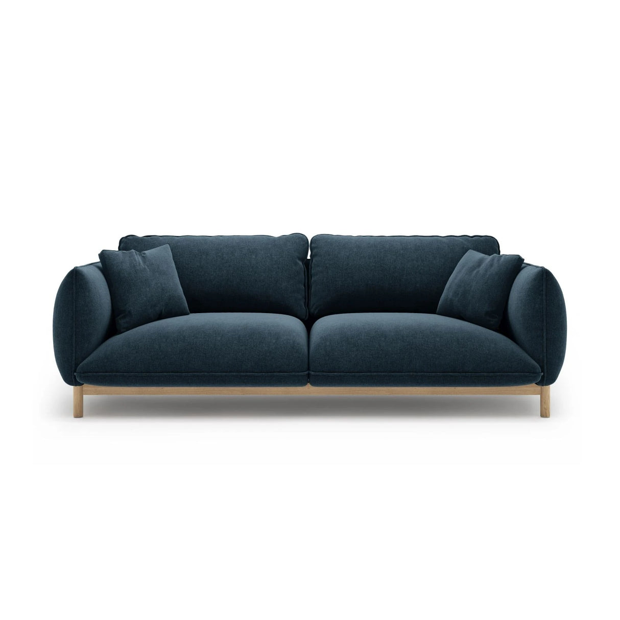 Ada 3-Sitzer Sofa aus Strukturierter Stoff (Wind 77) in Marineblau, 208x101 cm – Bild 1