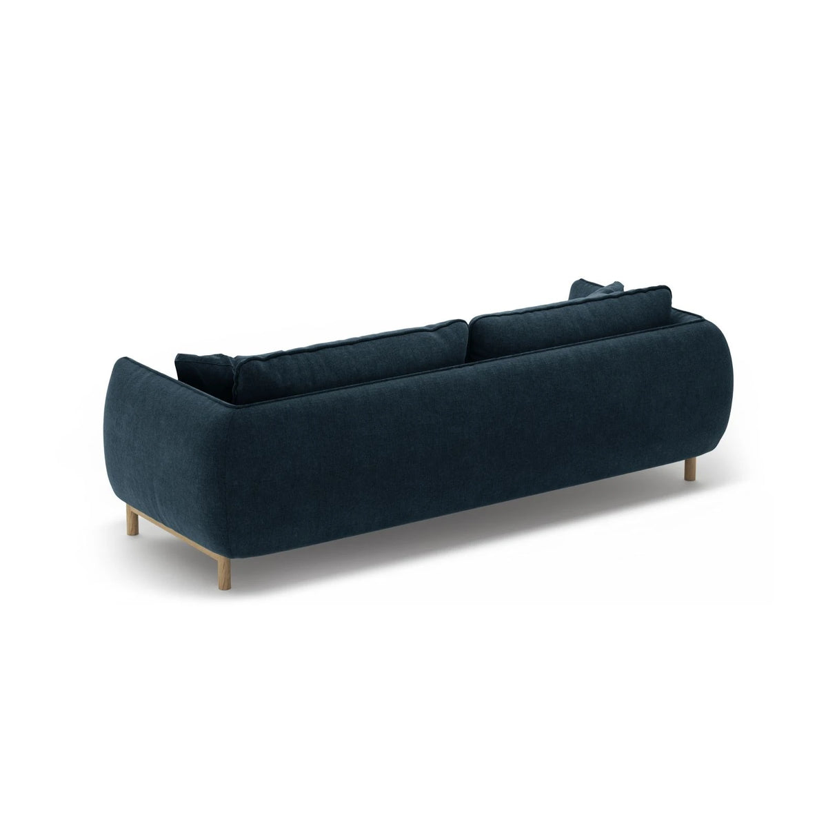 Ada 3-Sitzer Sofa aus Strukturierter Stoff (Wind 77) in Marineblau, 208x101 cm – Bild 4