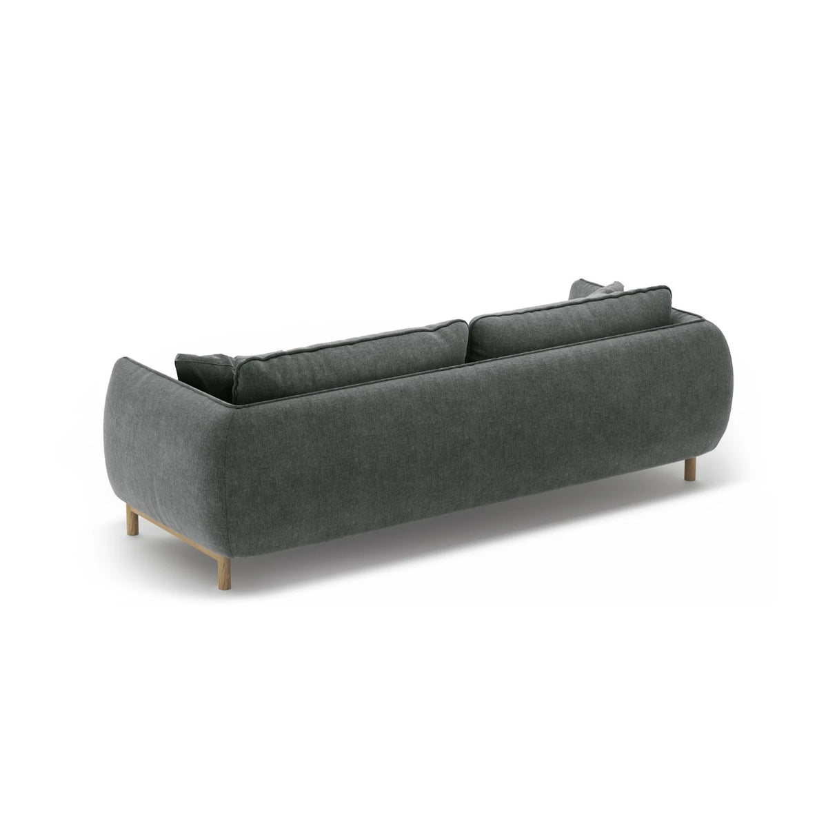 Ada 3-Sitzer Sofa aus Strukturierter Stoff (Wind 89) in Dunkelgrau, 208x101 cm – Bild 4