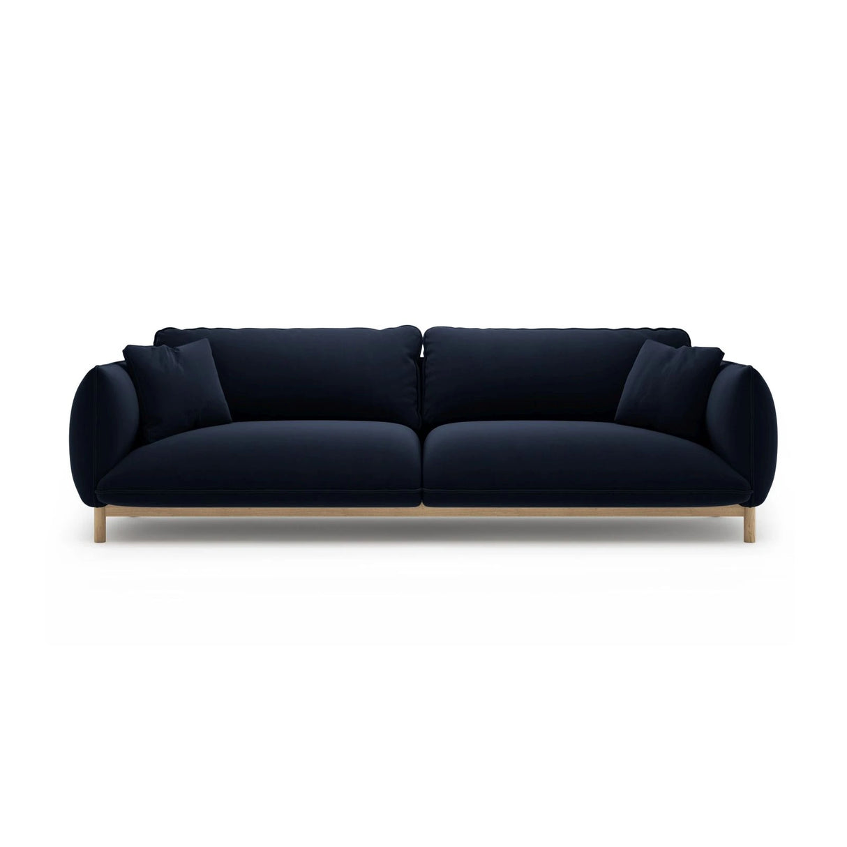 Ada 4-Sitzer Sofa aus Samt (Casino Deep Blue) in Königsblau, 248x101 cm – Bild 1