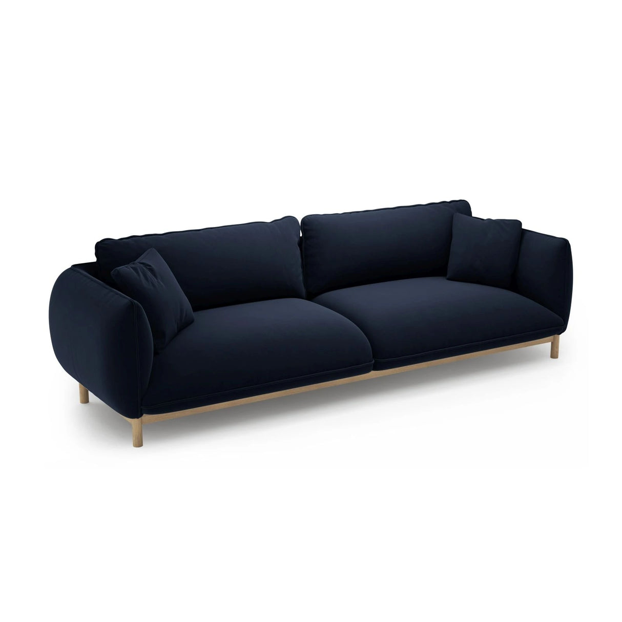 Ada 4-Sitzer Sofa aus Samt (Casino Deep Blue) in Königsblau, 248x101 cm – Bild 5
