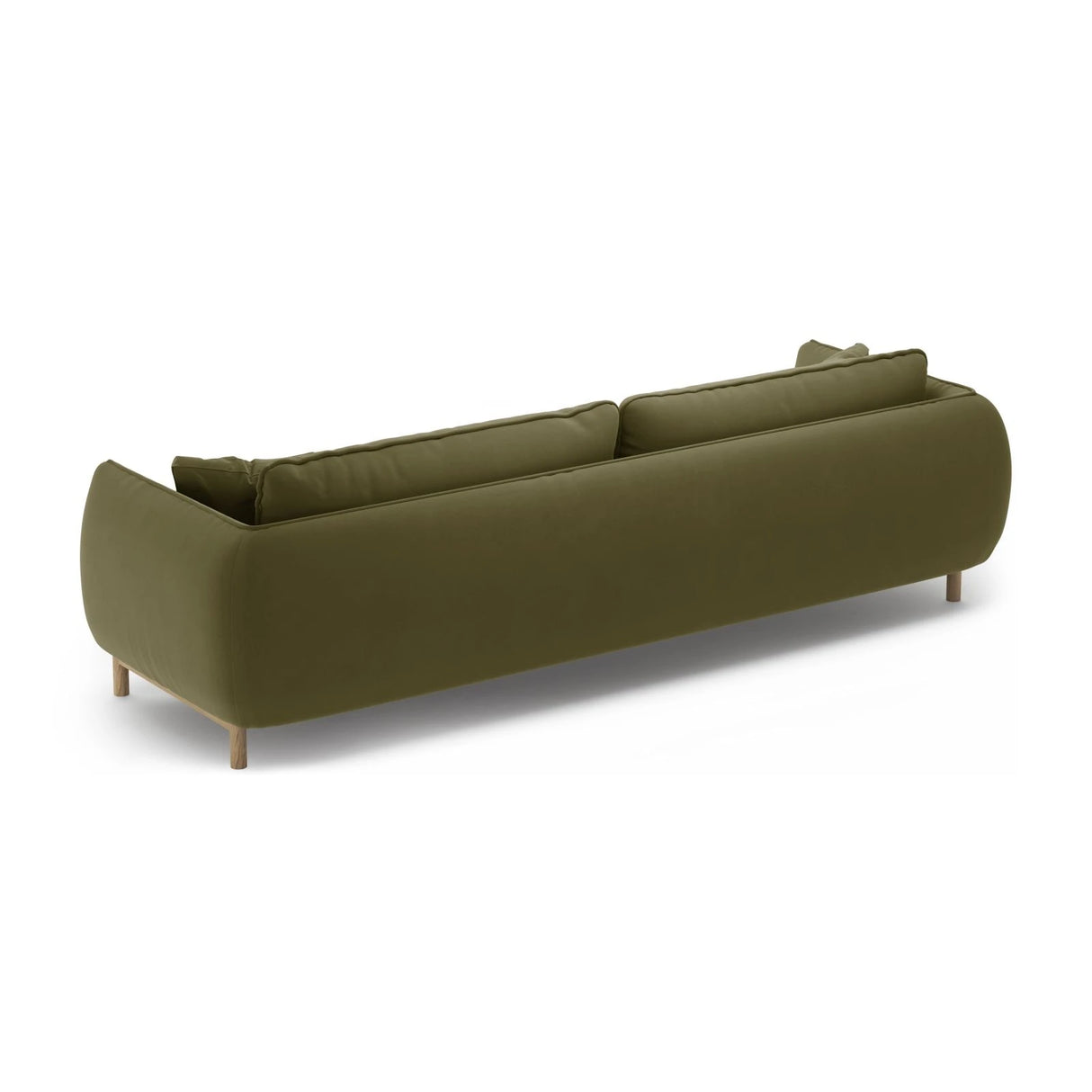 Ada 4-Sitzer Sofa aus Samt (Casino Forest) in Hellgrün, 248x101 cm – Bild 4