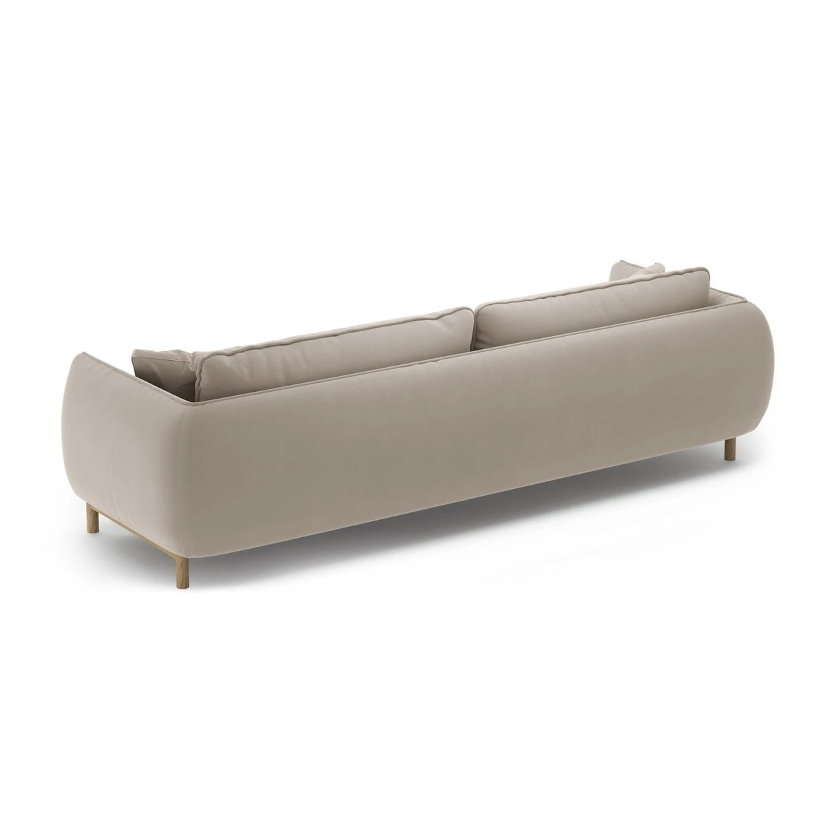 Ada 4-Sitzer Sofa aus Samt (Casino Pearl) in Leichtes Beige, 248x101 cm – Bild 4