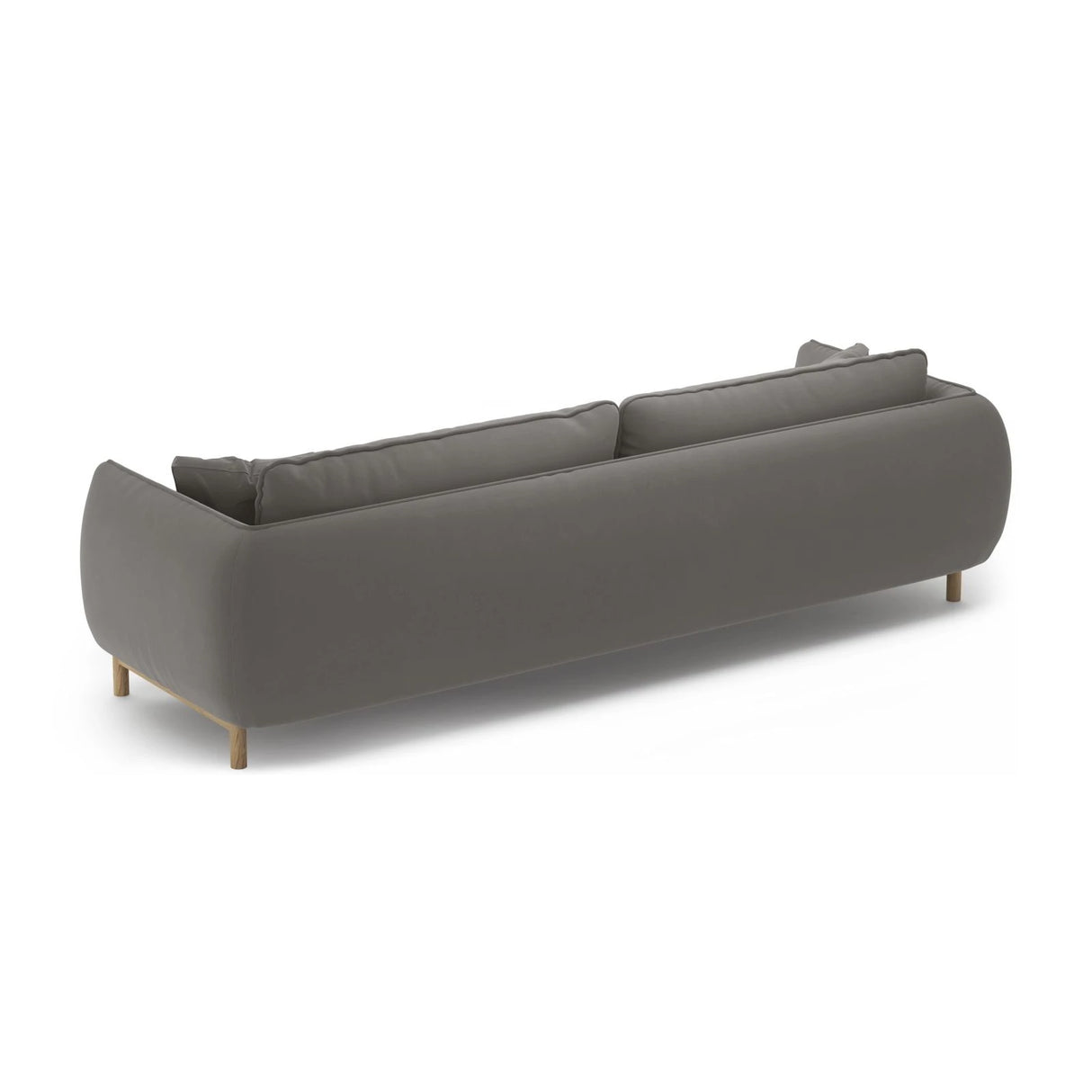 Ada 4-Sitzer Sofa aus Samt (Casino Stone) in Grau, 248x101 cm – Bild 4