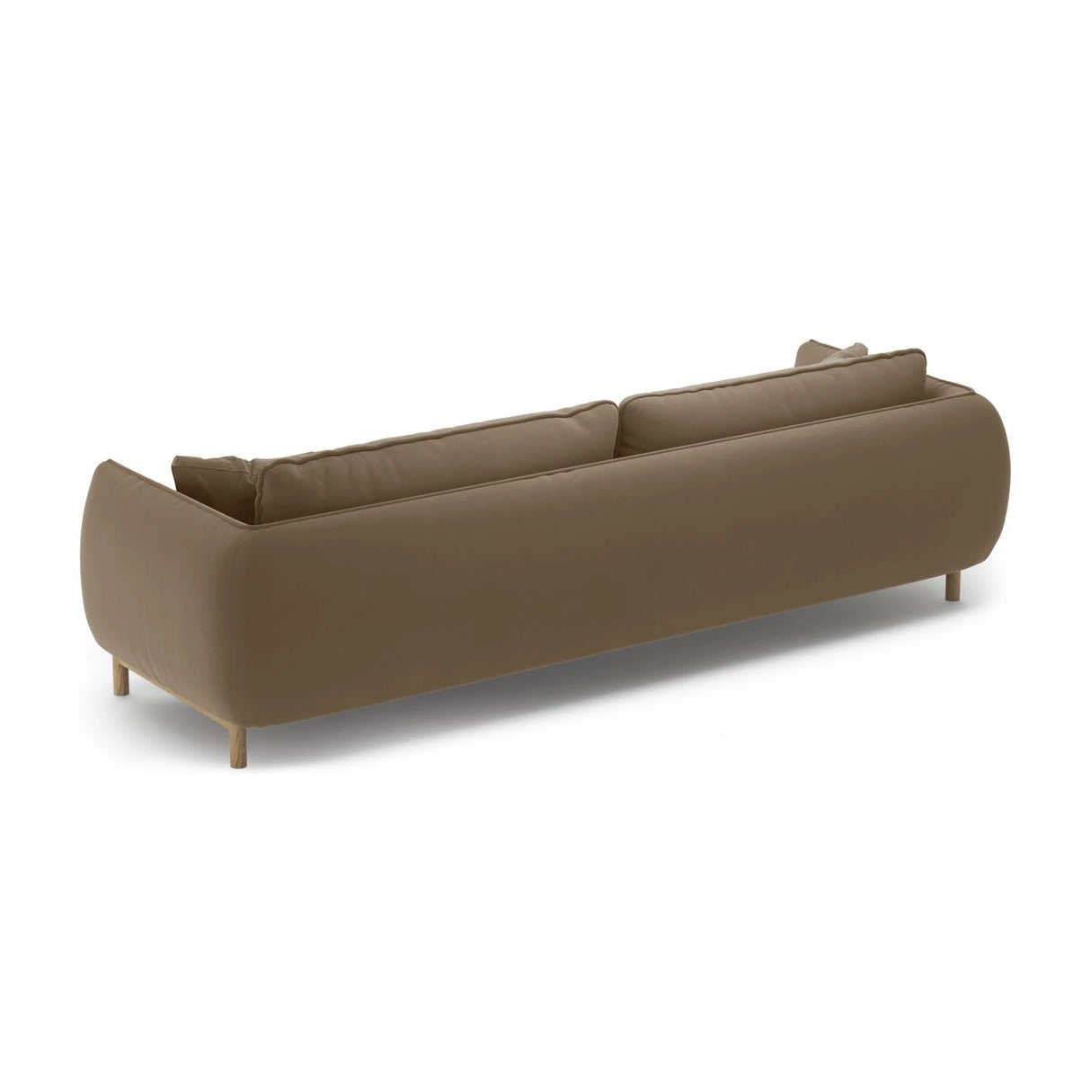 Ada 4-Sitzer Sofa aus Samt (Casino Taupe) in Hellbraun, 248x101 cm – Bild 4