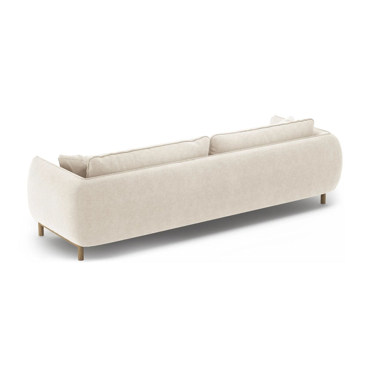 Ada 4-Sitzer Sofa aus Strukturierter Stoff (Wind 02) in Elfenbein, 248x101 cm – Bild 4