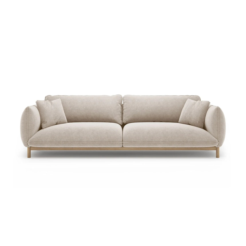 Ada 4-Sitzer Sofa aus Strukturierter Stoff (Wind 05) in Leichtes Beige, 248x101 cm – Bild 1