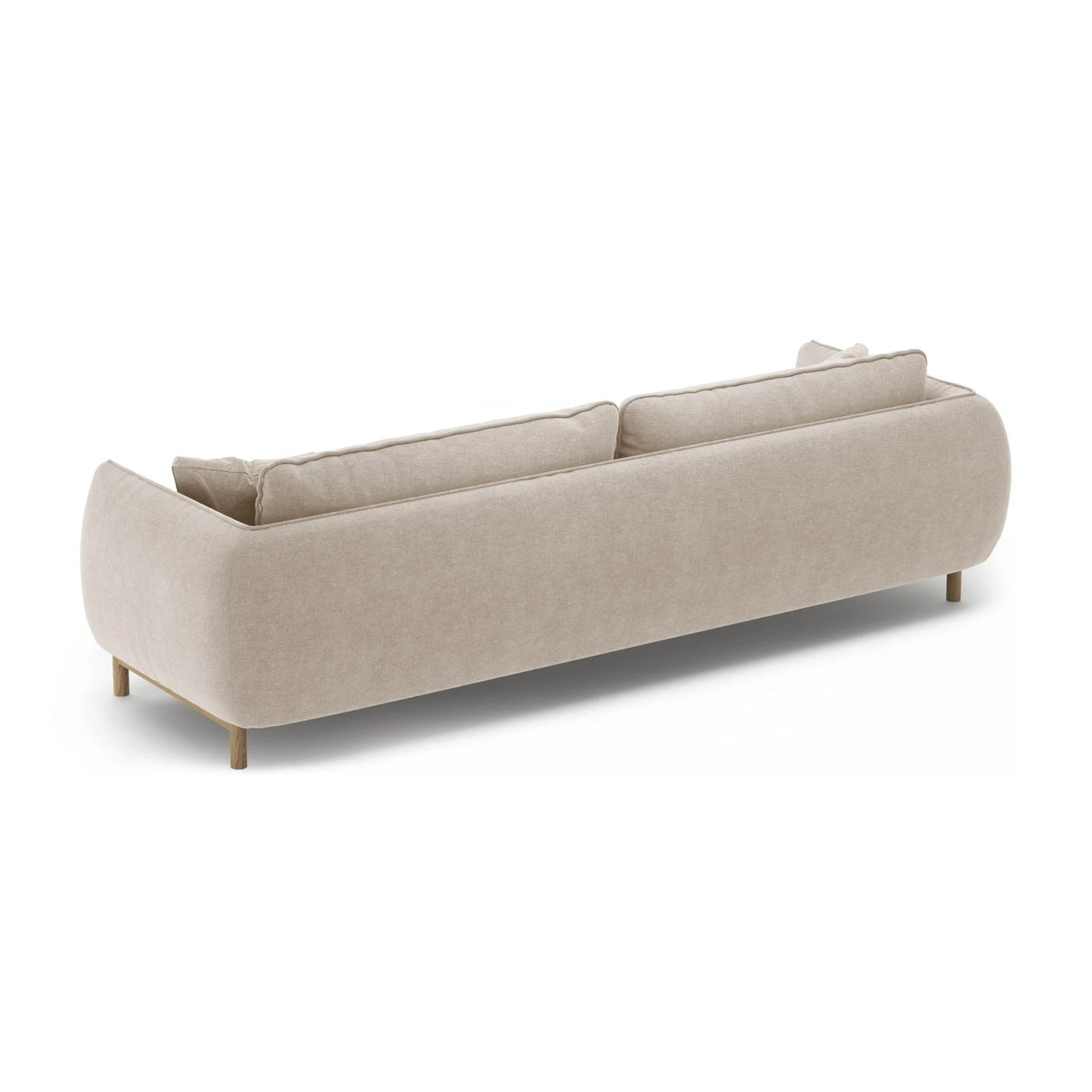 Ada 4-Sitzer Sofa aus Strukturierter Stoff (Wind 05) in Leichtes Beige, 248x101 cm – Bild 4