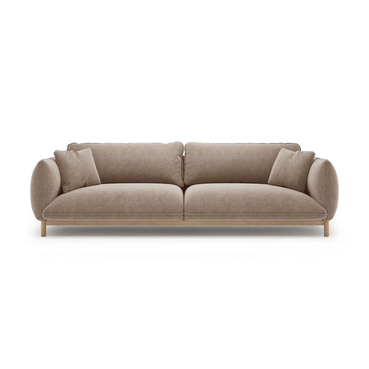 Ada 4-Sitzer Sofa aus Strukturierter Stoff (Wind 11) in Sand, 248x101 cm – Bild 1