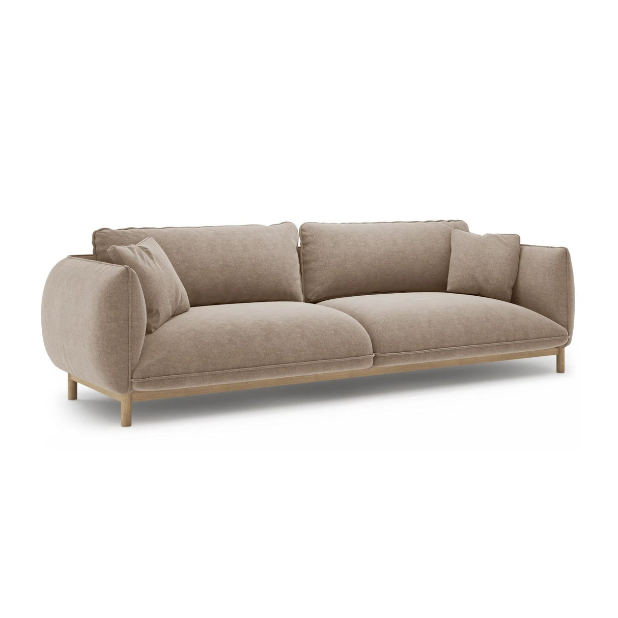 Ada 4-Sitzer Sofa aus Strukturierter Stoff (Wind 11) in Sand, 248x101 cm – Bild 3