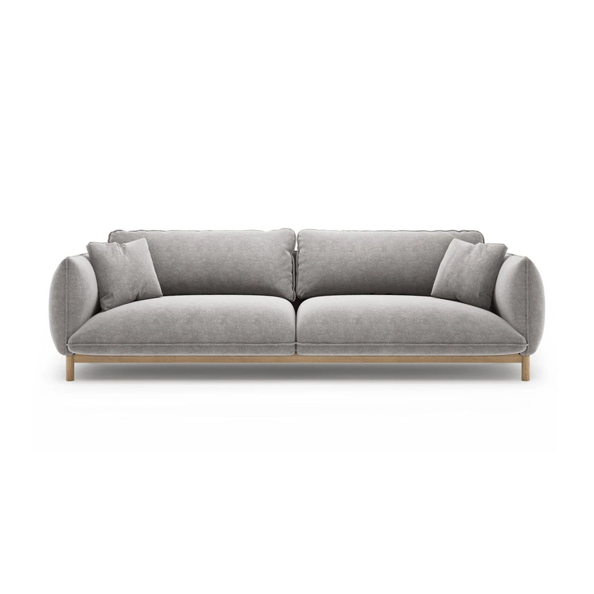 Ada 4-Sitzer Sofa aus Strukturierter Stoff (Wind 84) in Hellgrau, 248x101 cm – Bild 1