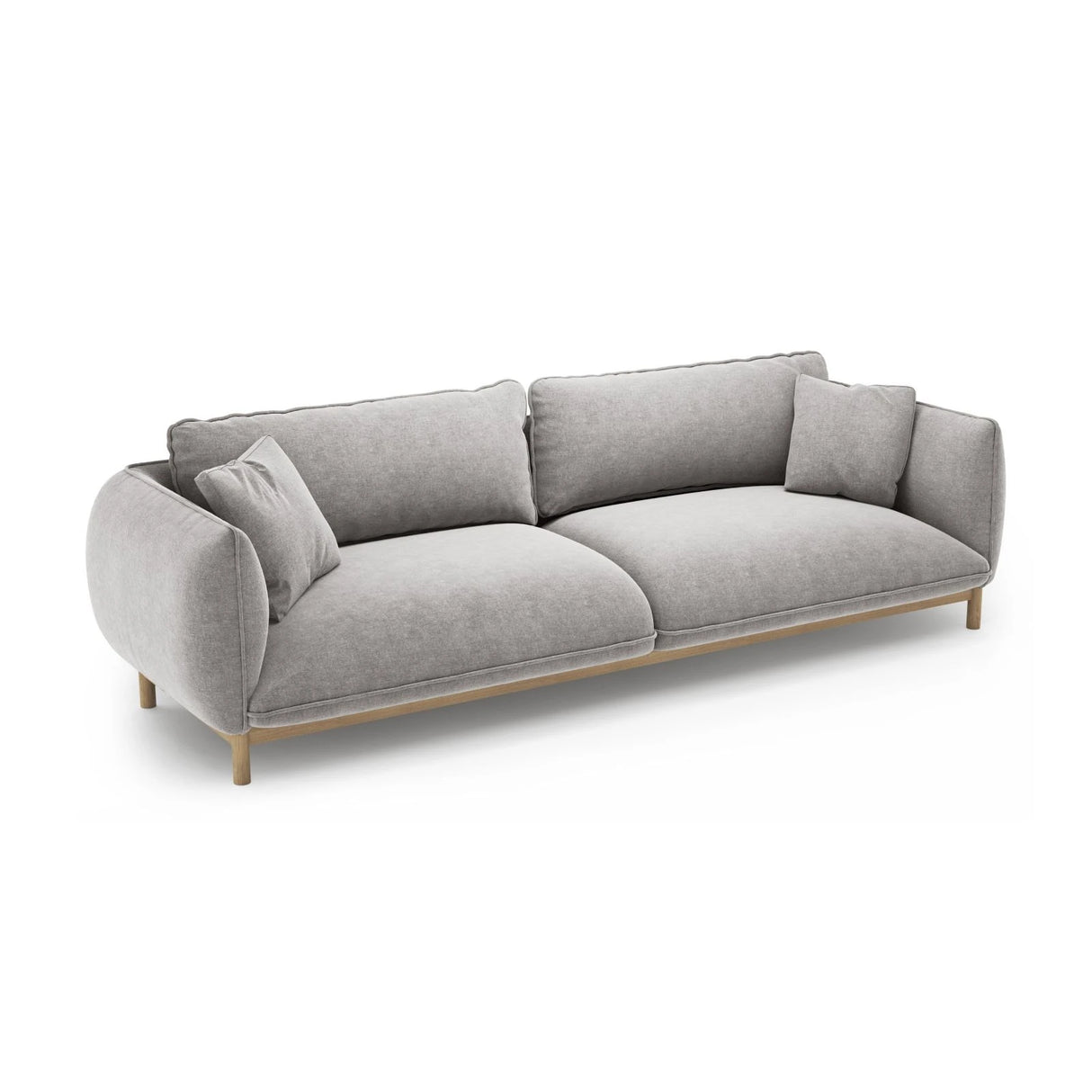Ada 4-Sitzer Sofa aus Strukturierter Stoff (Wind 84) in Hellgrau, 248x101 cm – Bild 5