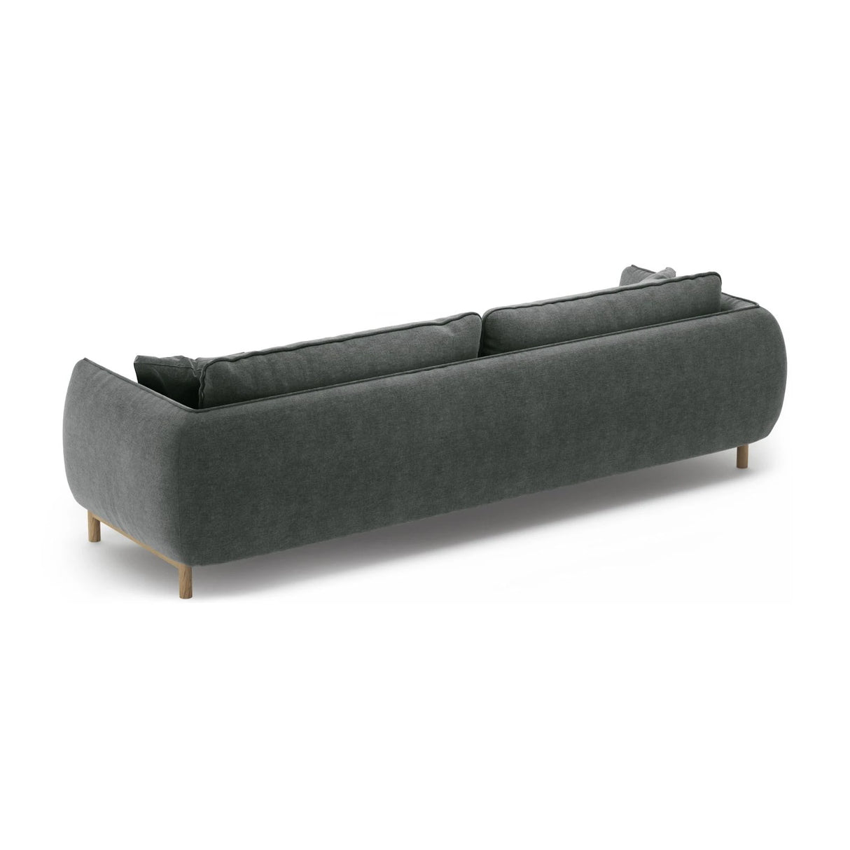 Ada 4-Sitzer Sofa aus Strukturierter Stoff (Wind 89) in Dunkelgrau, 248x101 cm – Bild 4