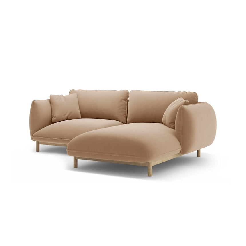 Ada Ecksofa Rechts aus Samt oder Strukturstoff, 220x179 cm – Bild 6
