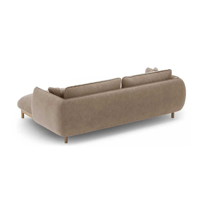 Ada Ecksofa Rechts aus Strukturierter Stoff (Wind 11) in Sand, 220x179 cm – Bild 4