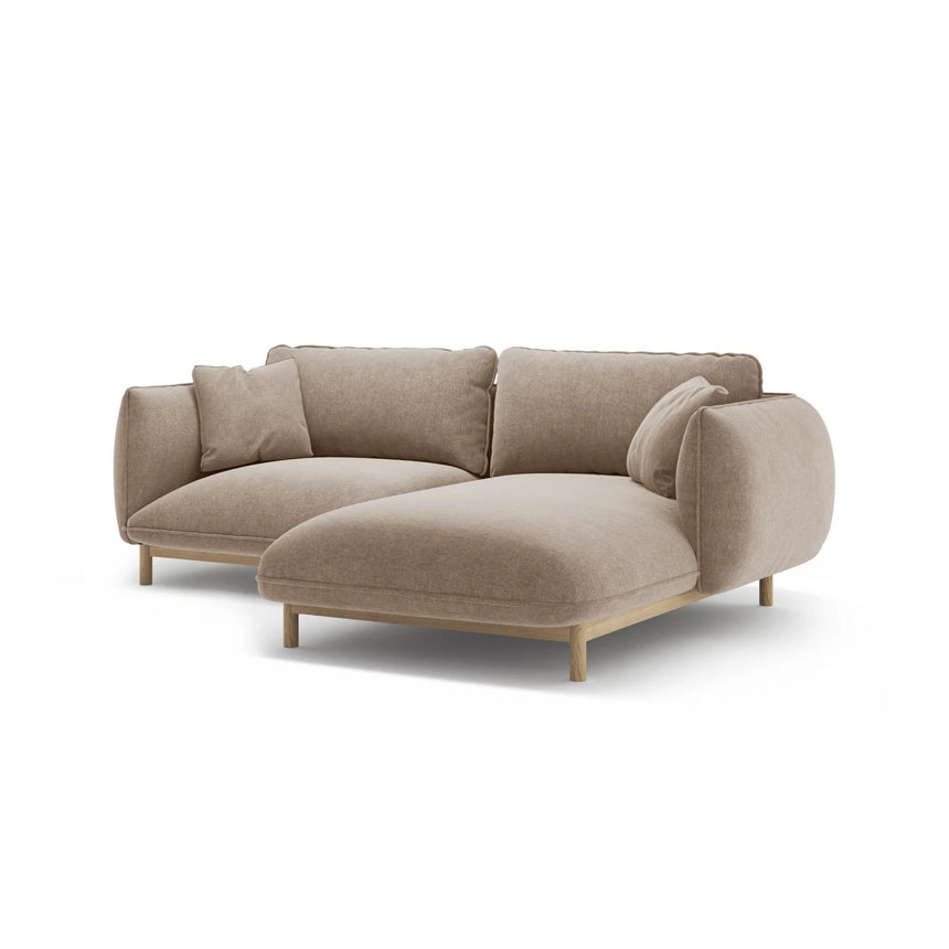 Ada Ecksofa Rechts aus Strukturierter Stoff (Wind 11) in Sand, 220x179 cm – Bild 6