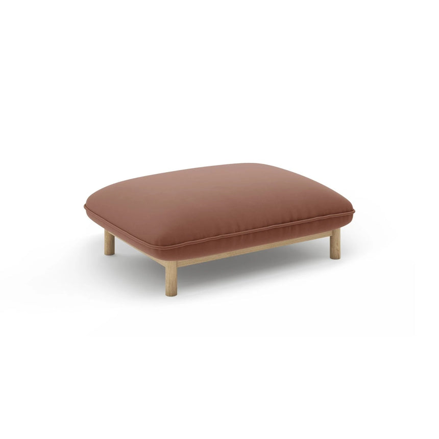 Ada Pouf aus Samt (Casino Cuoio) in Cuoio, 95x65 cm – Bild 3