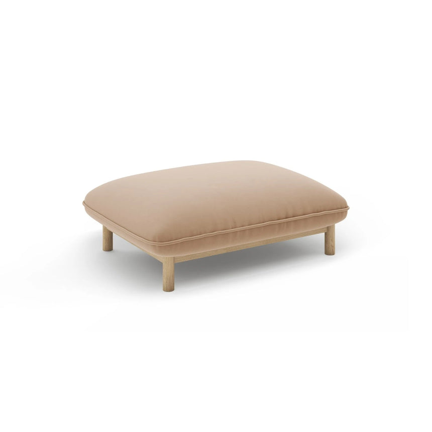 Ada Pouf aus Samt oder Strukturstoff, 95x65 cm – Bild 3