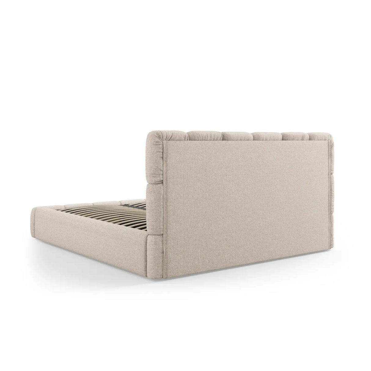 Bellis Bett mit Kopfteil und Stauraum Bezug aus Samt oder Chenille, 200x200 cm - ZEN ZONE Furniture