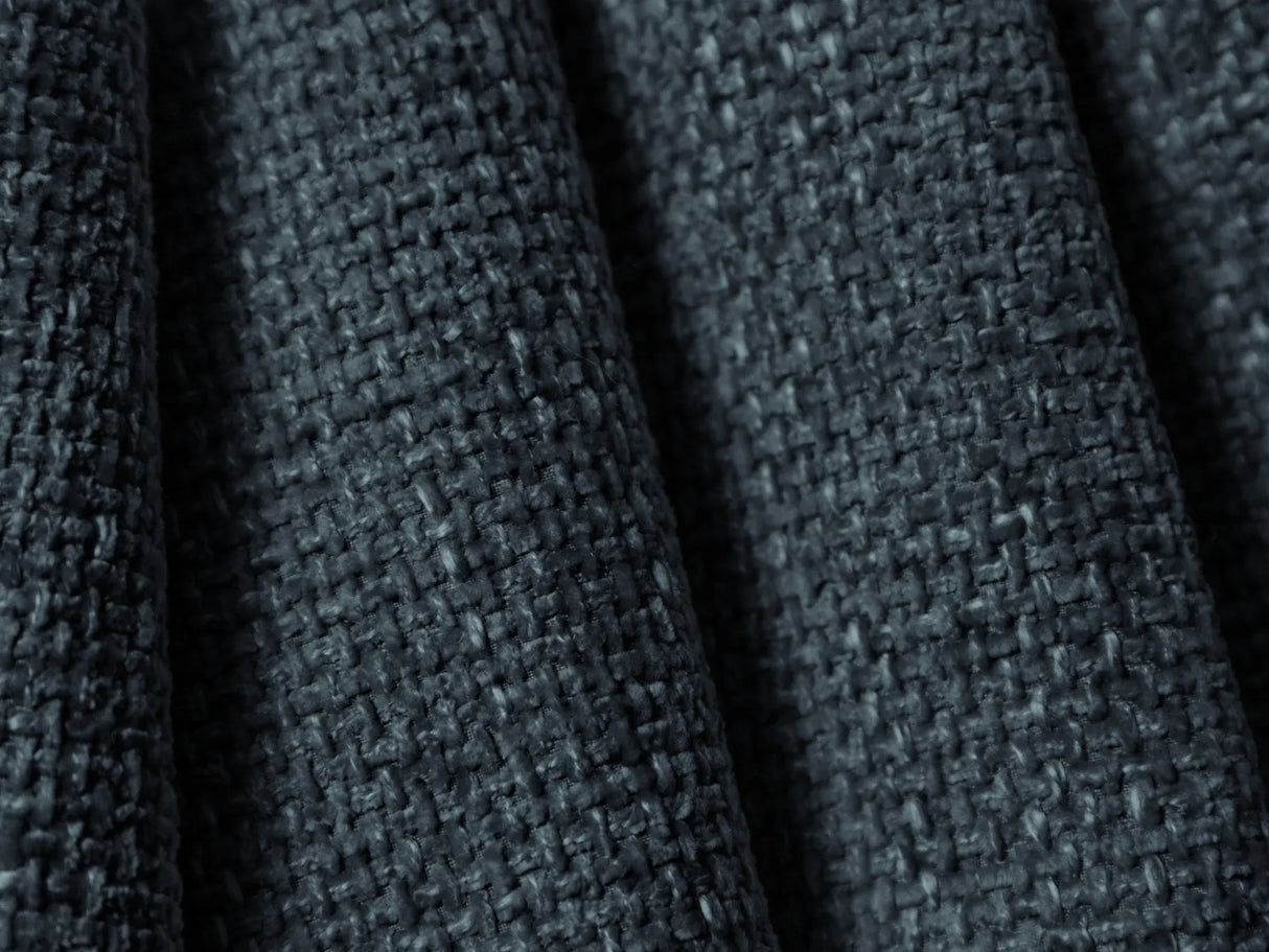 Bellis Bett mit Kopfteil und Stauraum Bezug aus Chenille (Haga86) in Königsblau, 200x200 cm – Bild 2