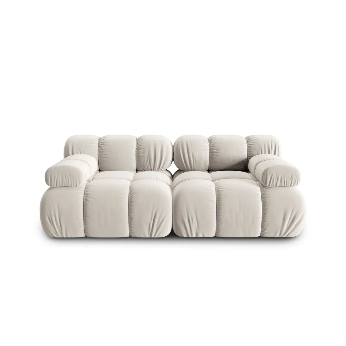 Bellis Modulares 2-Sitzer Sofa 188 cm mit Samtbezug oder 3D-Stoff - ZEN ZONE Furniture