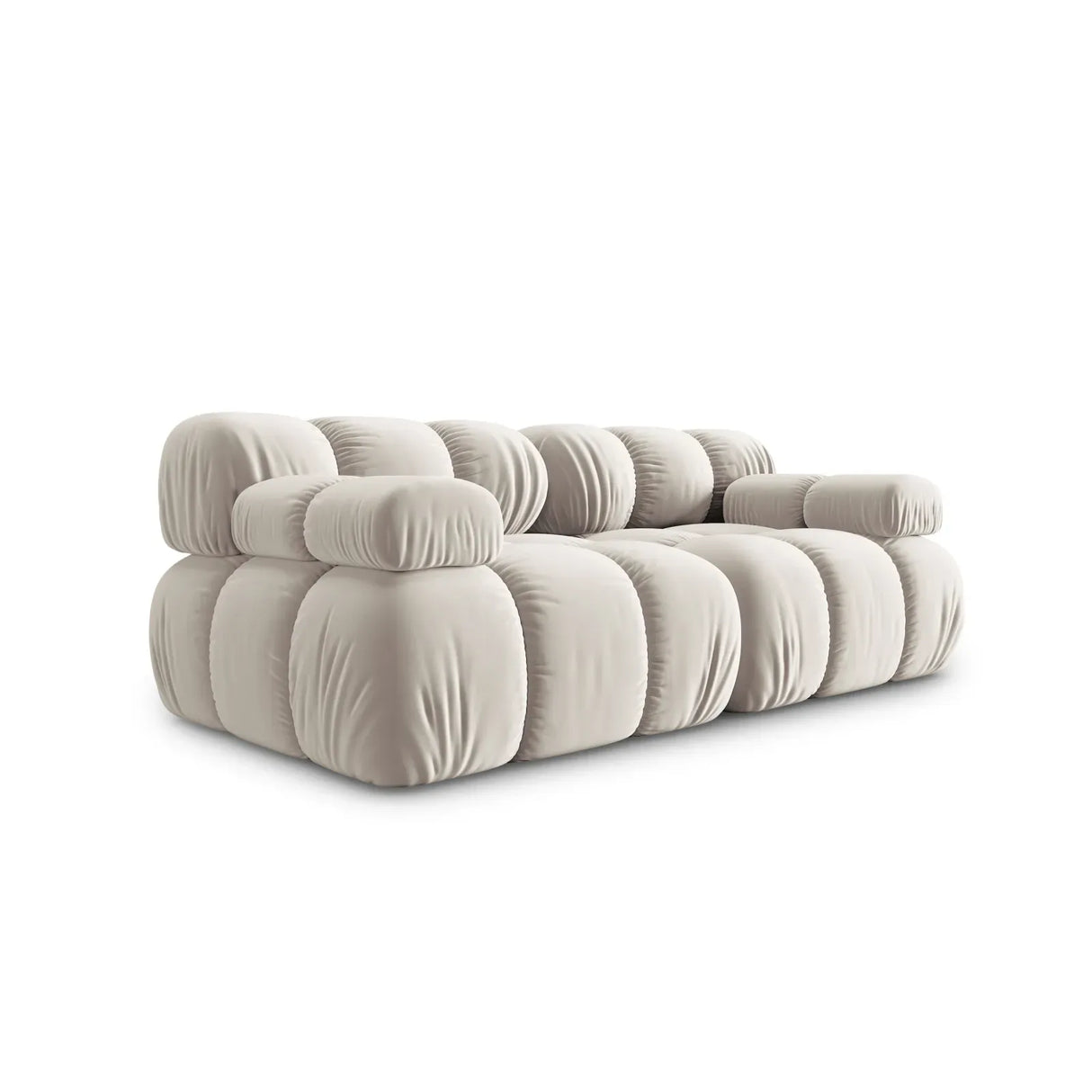 Bellis Modulares 2-Sitzer Sofa 188 cm mit Samtbezug oder 3D-Stoff - ZEN ZONE Furniture