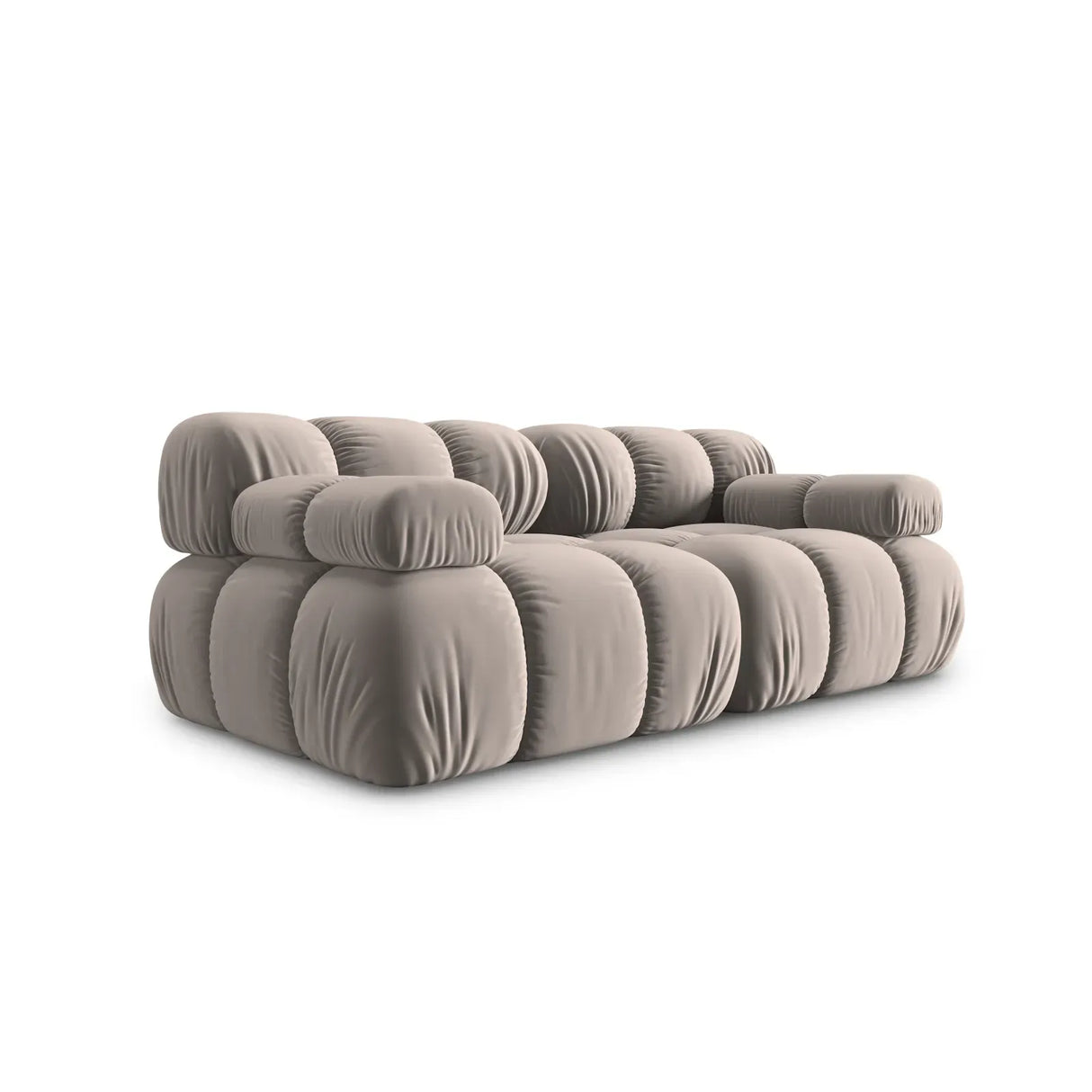 Bellis Modulares 2-Sitzer Sofa 188 cm mit Samtbezug oder 3D-Stoff - ZEN ZONE Furniture