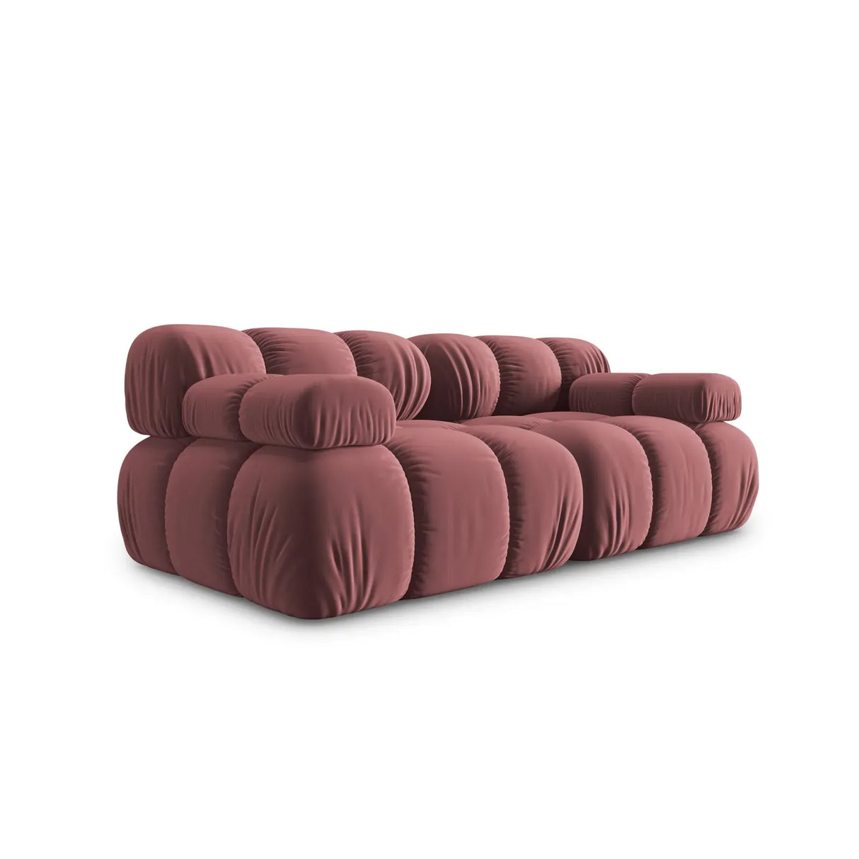 Bellis Modulares 2-Sitzer Sofa 188 cm mit Samtbezug oder 3D-Stoff - ZEN ZONE Furniture
