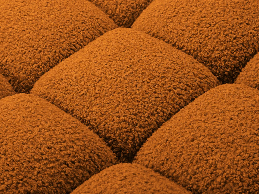 Bellis Modulares 3-Sitzer Sofa mit Pouf Links 282 cm mit Boucle-Polsterung (Rolf10) in Ziegel – Bild 6