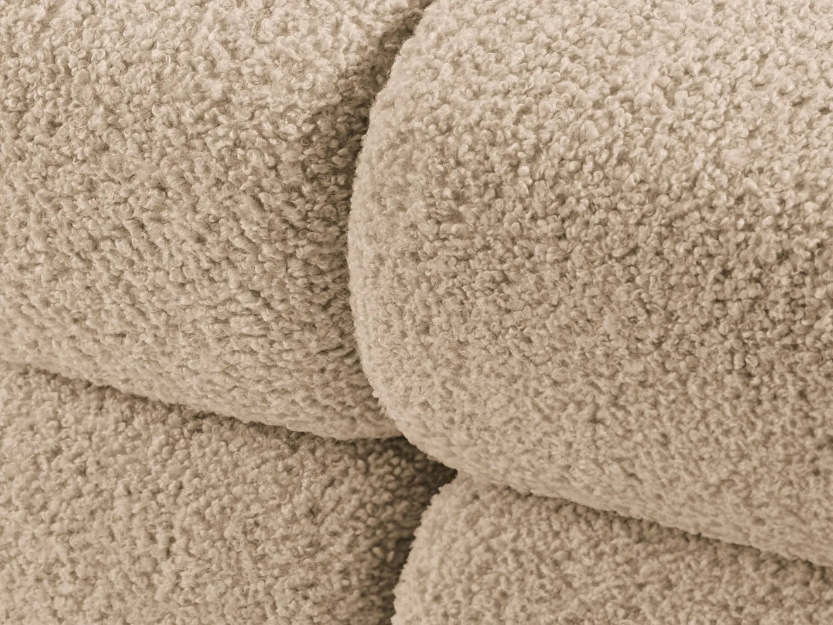 Bellis Modulares 3-Sitzer Sofa mit Pouf Links 282 cm mit Boucle-Polsterung (Rolf2) in Sand – Bild 7