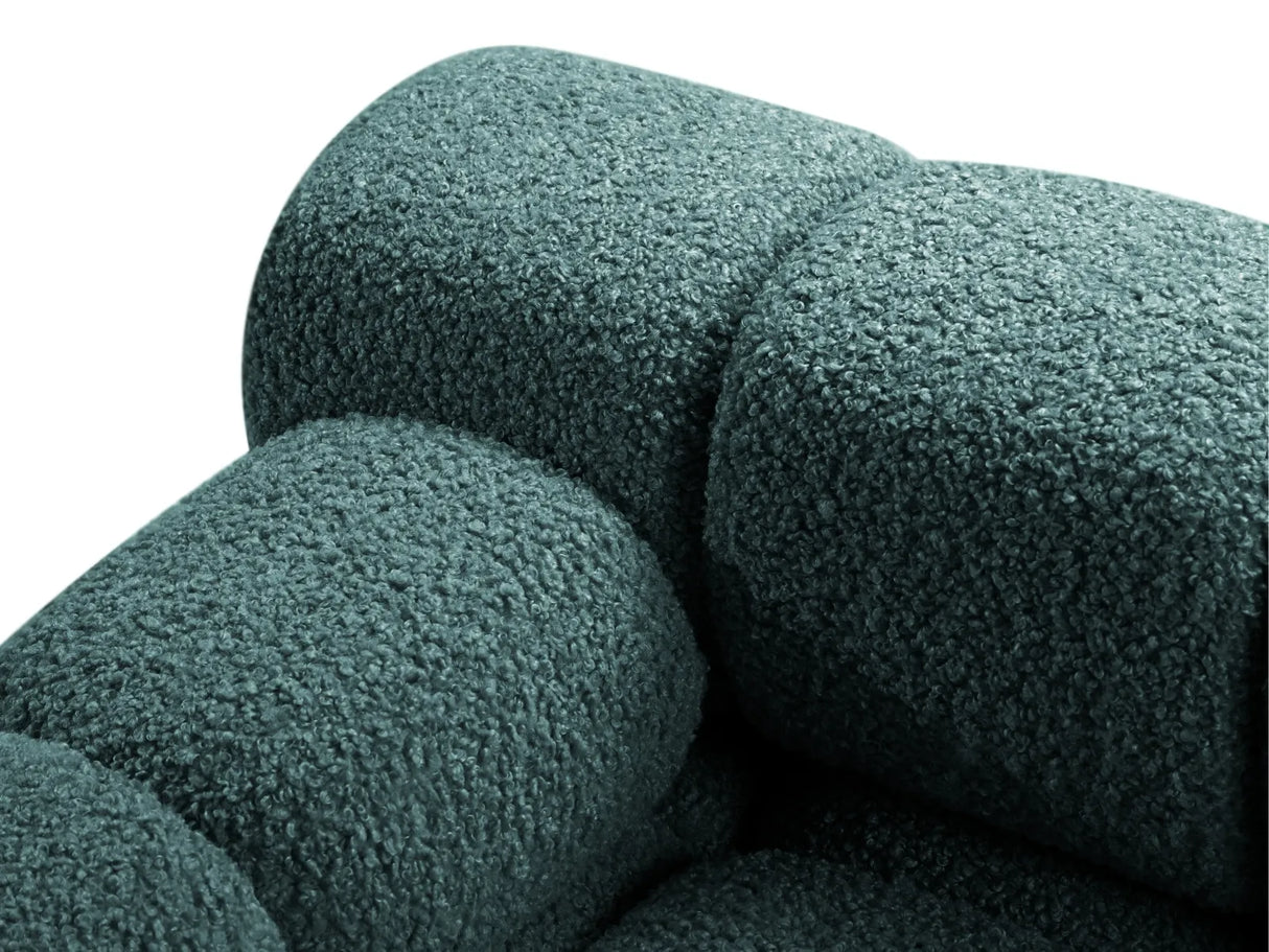 Bellis Modulares 3-Sitzer Sofa mit Pouf Rechts 282 cm mit Boucle-Polsterung (Rolf17) in Petrol – Bild 4