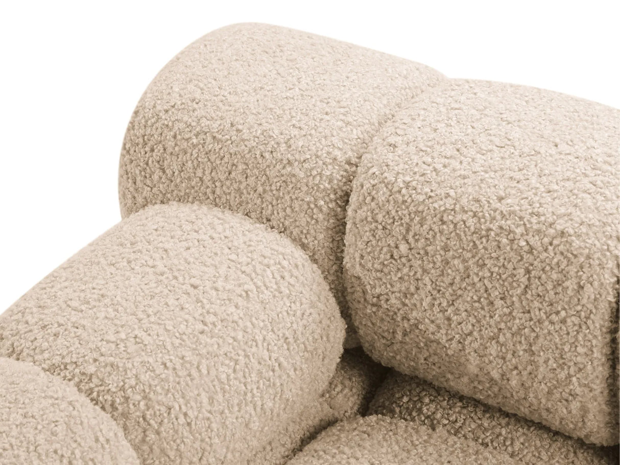 Bellis Modulares 3-Sitzer Sofa mit Pouf Rechts 282 cm mit Boucle-Polsterung (Rolf2) in Sand – Bild 4
