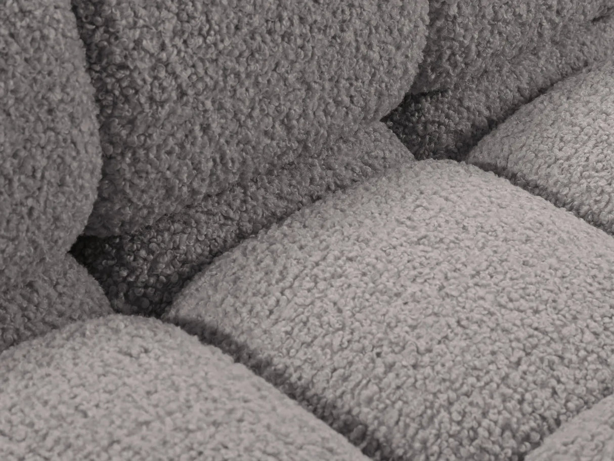 Bellis Modulares 3-Sitzer Sofa mit Pouf Rechts 282 cm mit Boucle-Polsterung (Rolf6) in Hellgrau – Bild 5