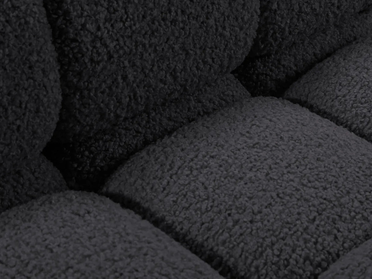 Bellis Modulares 3-Sitzer Sofa mit Pouf Rechts 282 cm mit Boucle-Polsterung (Rolf8) in Graphit – Bild 5