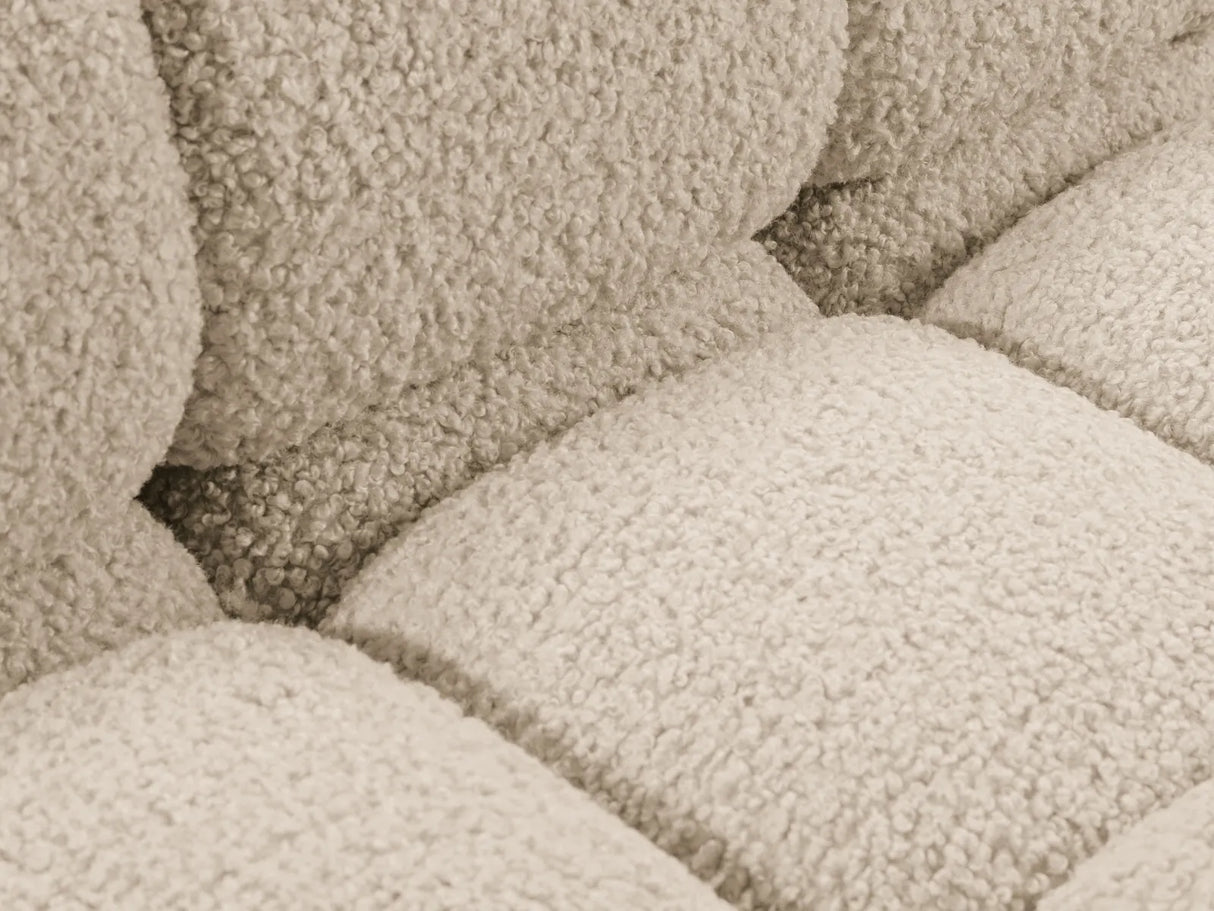 Bellis Modulares 3-Sitzer Sofa mit Pouf Rechts mit Boucle-Polsterung 282 cm – Bild 5