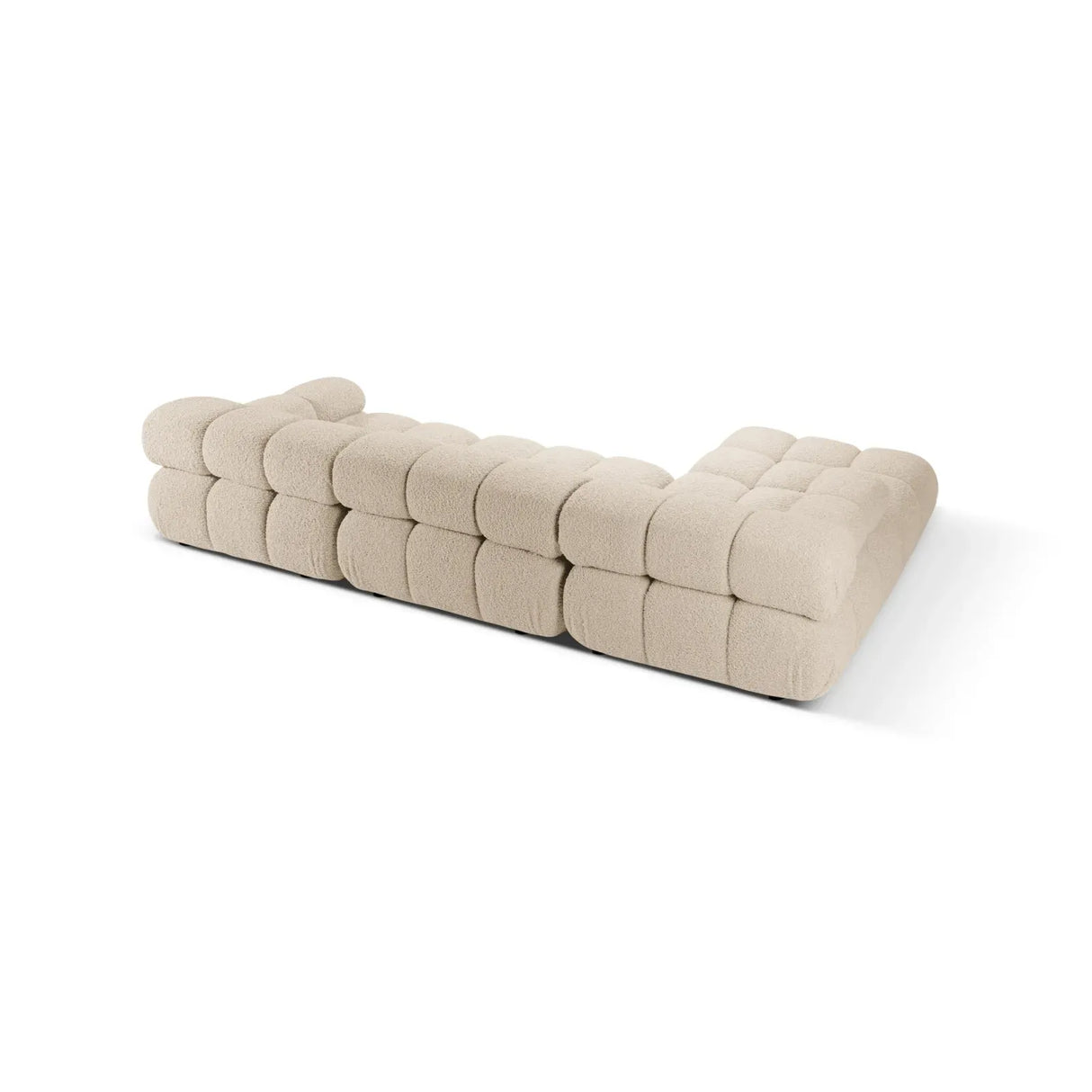 Bellis Modulares 4-Sitzer Sofa Chaise Longue Links 282 cm mit Boucle-Polsterung - ZEN ZONE Furniture