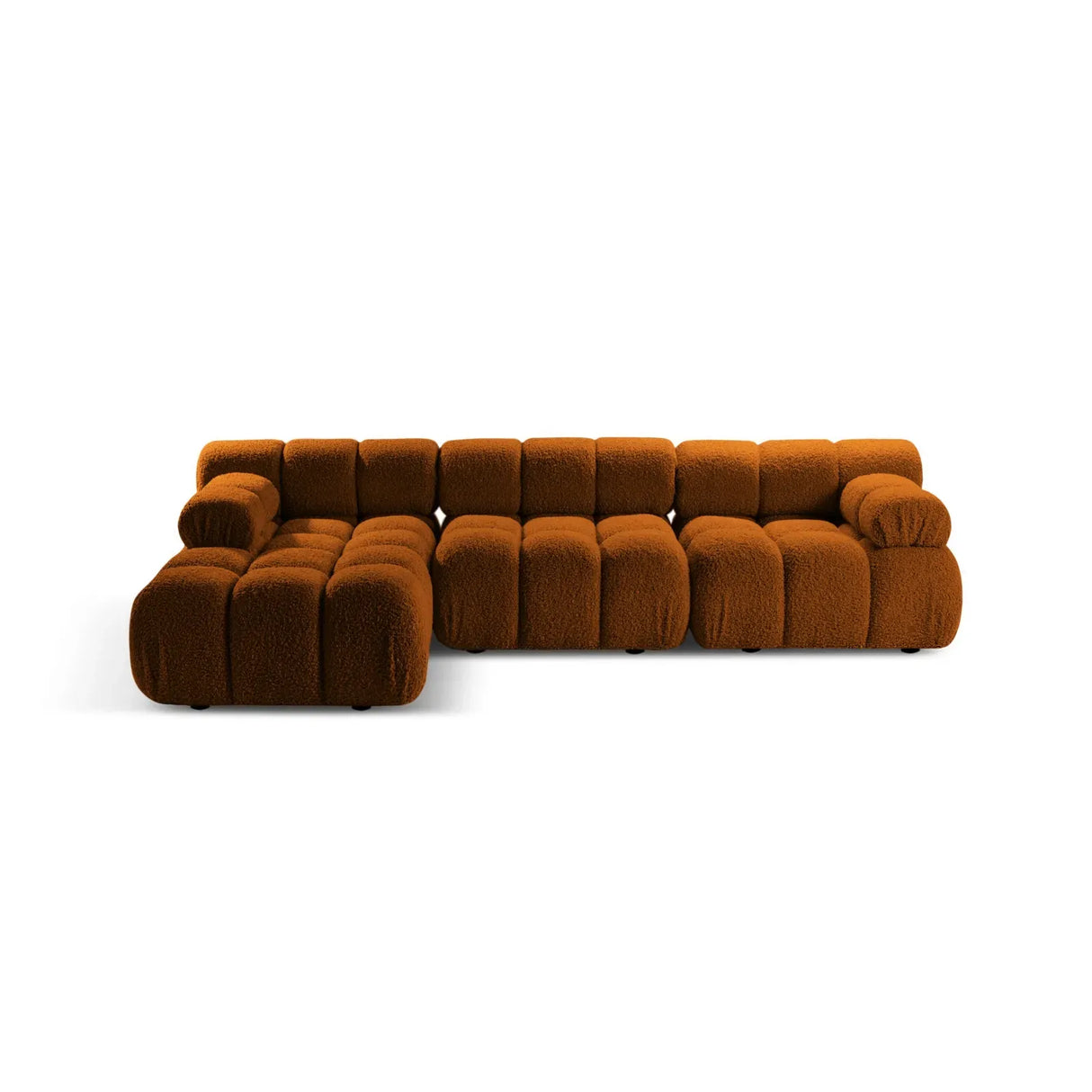 Bellis Modulares 4-Sitzer Sofa Chaise Longue Links 282 cm mit Boucle-Polsterung - ZEN ZONE Furniture