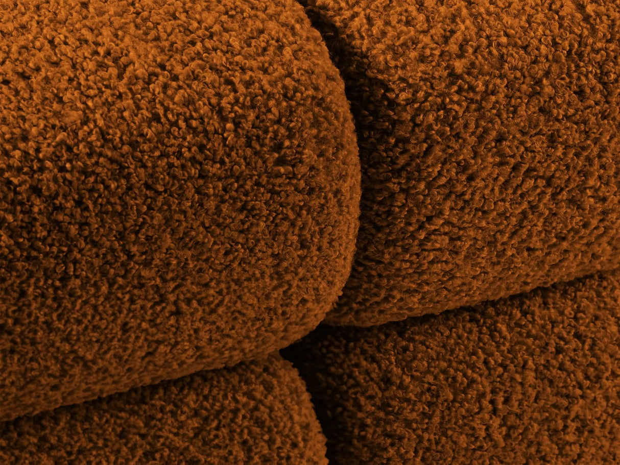 Bellis Modulares 4-Sitzer Sofa Chaise Longue Links 282 cm mit Boucle-Polsterung (Rolf10) in Ziegel – Bild 7