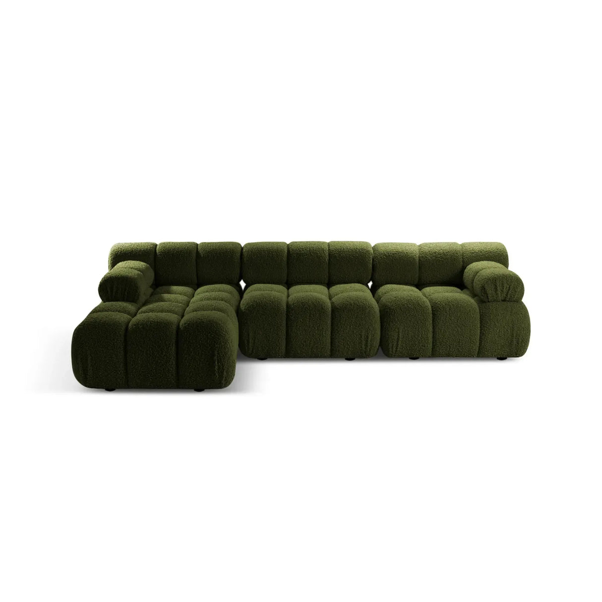 Bellis Modulares 4-Sitzer Sofa Chaise Longue Links 282 cm mit Boucle-Polsterung - ZEN ZONE Furniture